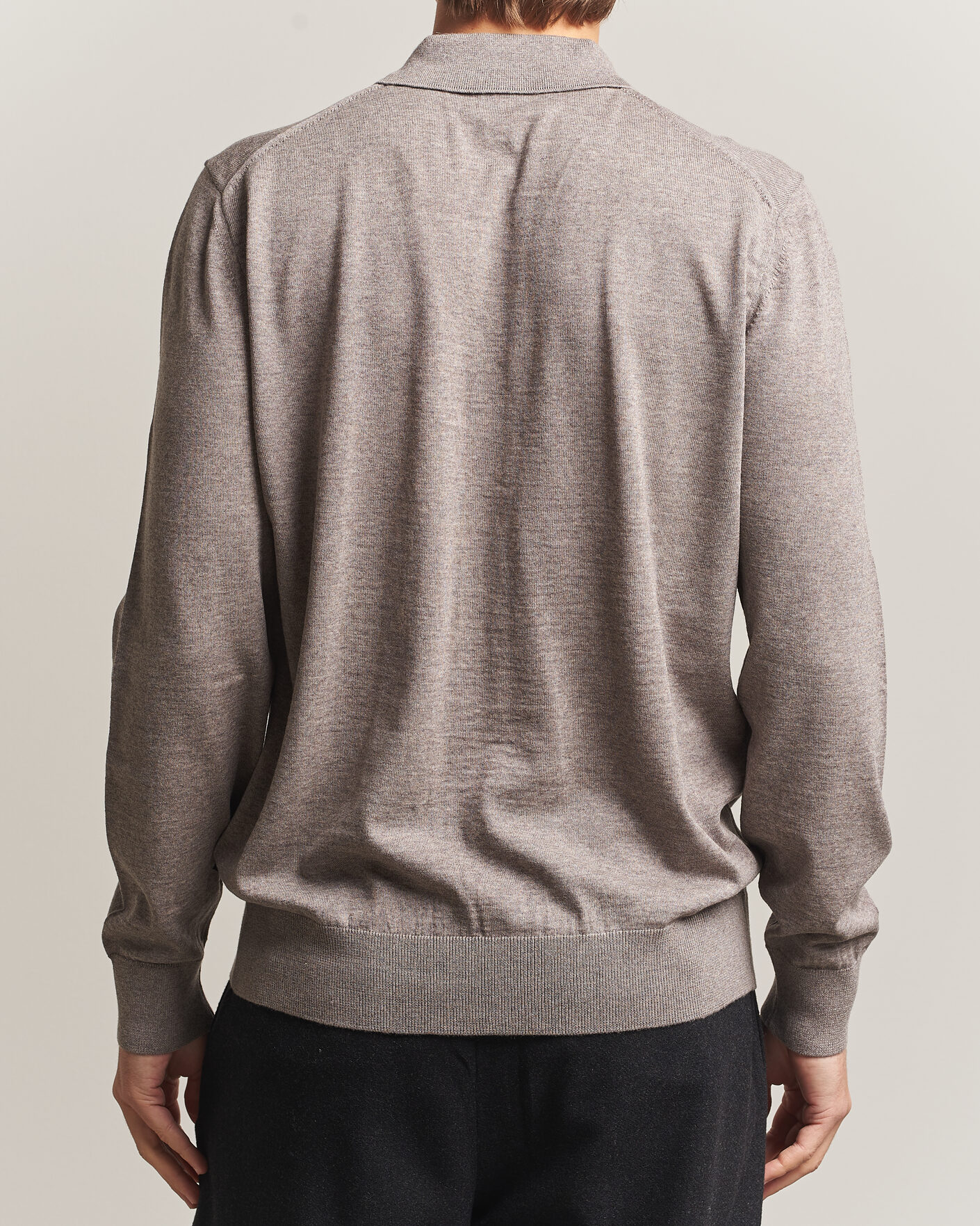 Men | Sweaters & Knitwear | BOSS BLACK | Helbert Merino Knitted Cardigan Open Brown
