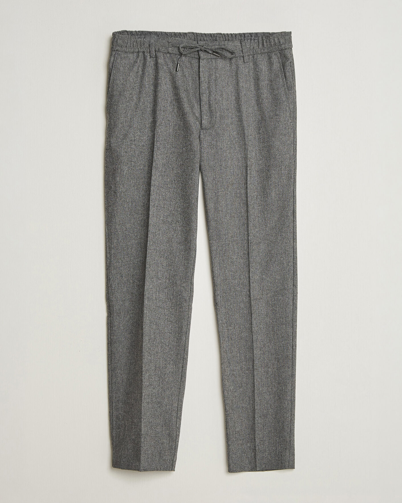 Men | Trousers | BOSS BLACK | Kane Brushed Drawstring Trousers Medium Grey