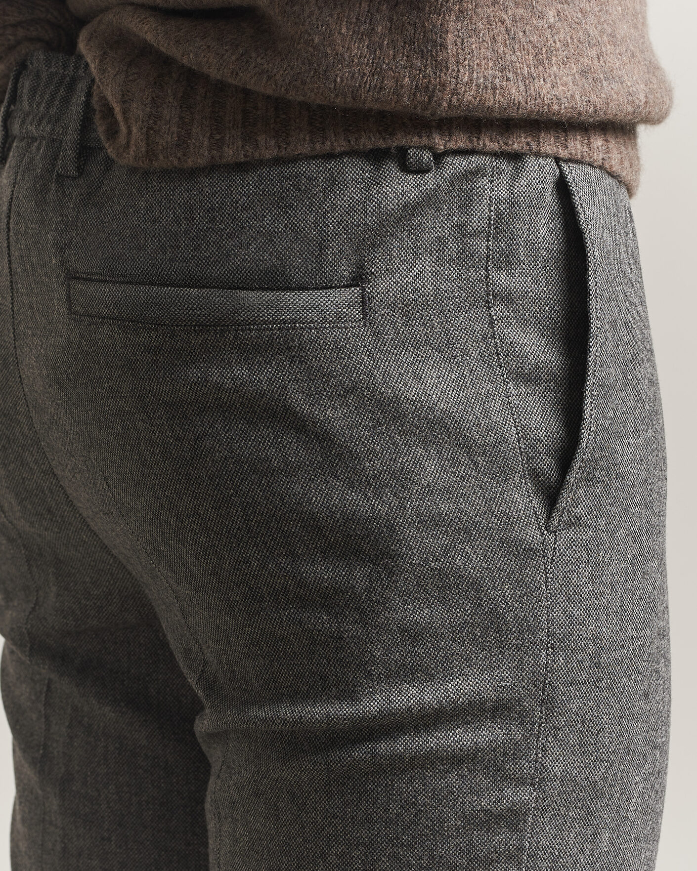 Men | Trousers | BOSS BLACK | Kane Brushed Drawstring Trousers Medium Grey