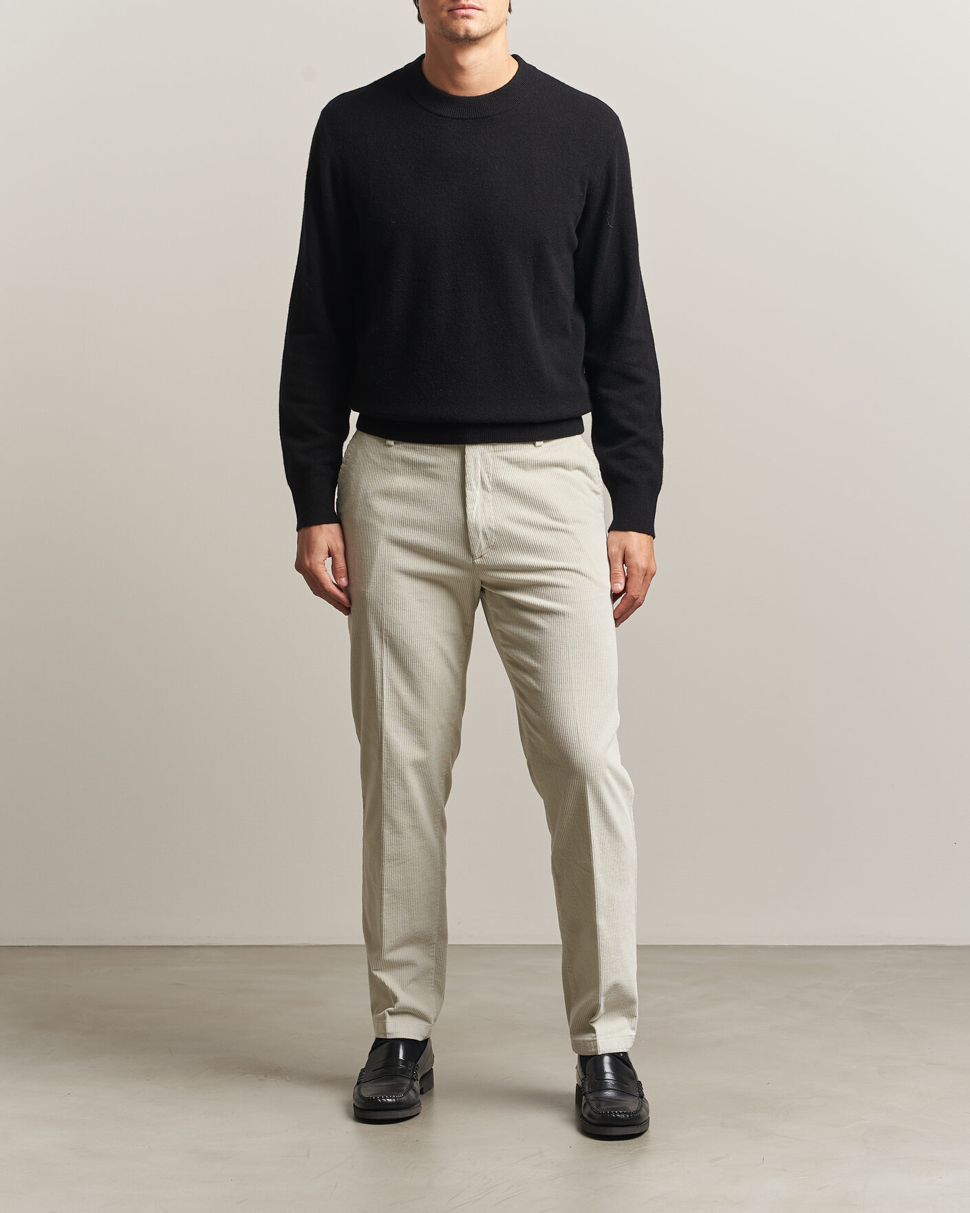 Men | Trousers | BOSS BLACK | Kane Structured Cotton Chino Open White
