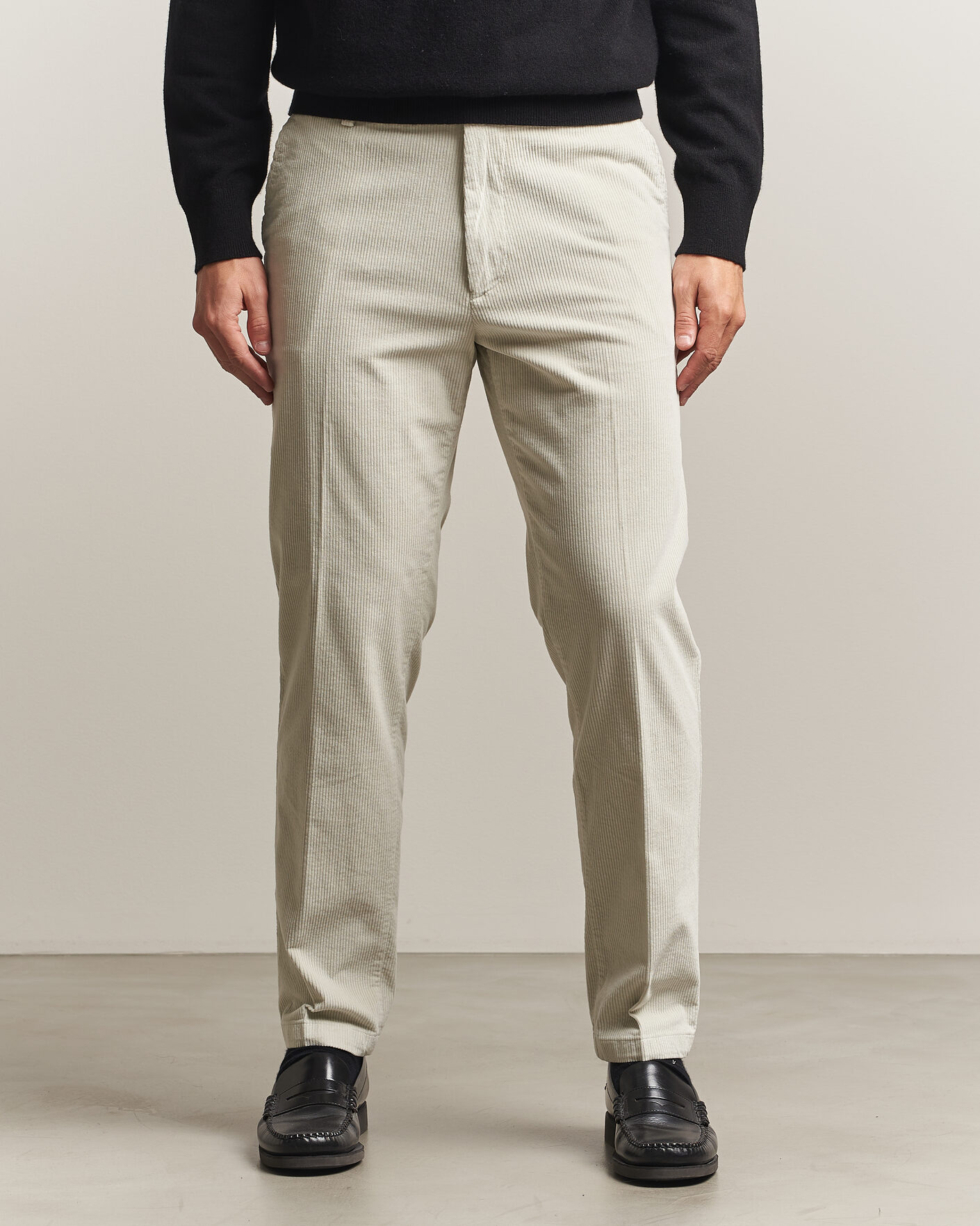 Men | Trousers | BOSS BLACK | Kane Structured Cotton Chino Open White