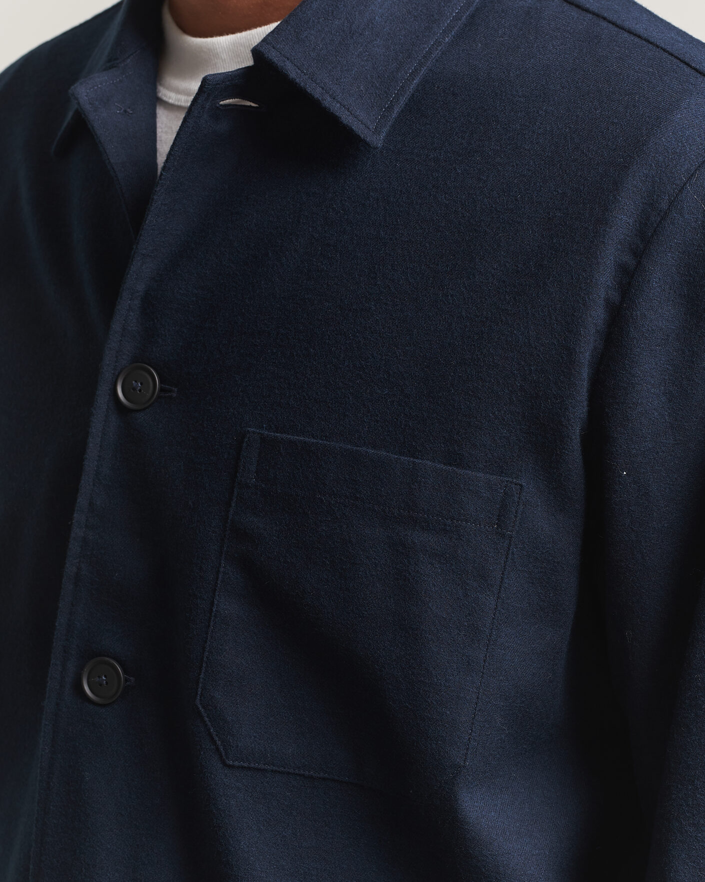 Men | Shirts | BOSS BLACK | Cai Cotton Overshirt Dark Blue