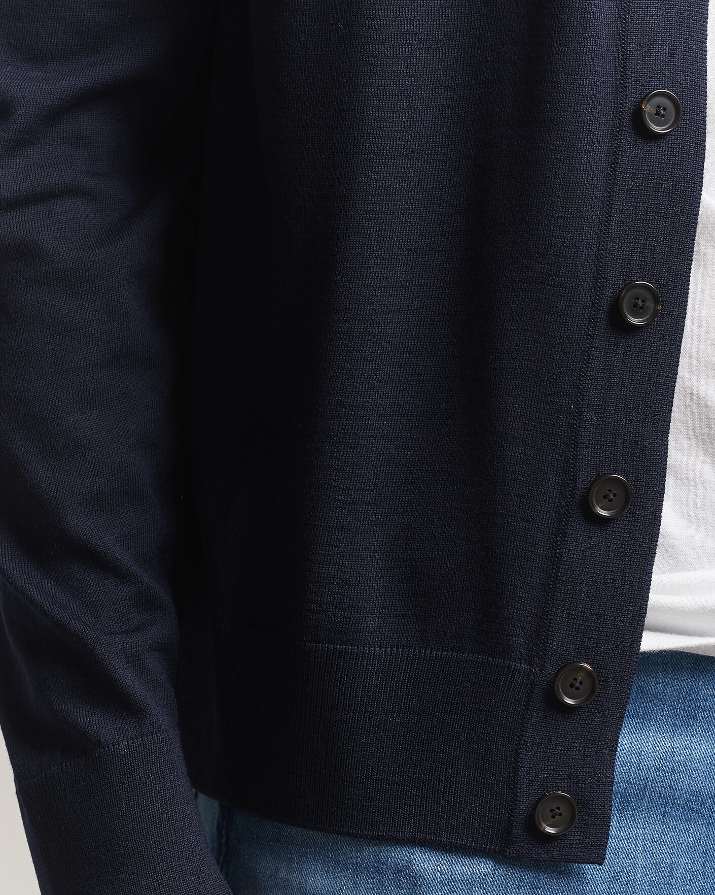 Men | Sweaters & Knitwear | BOSS BLACK | Mardon Wool Cardigan Dark Blue