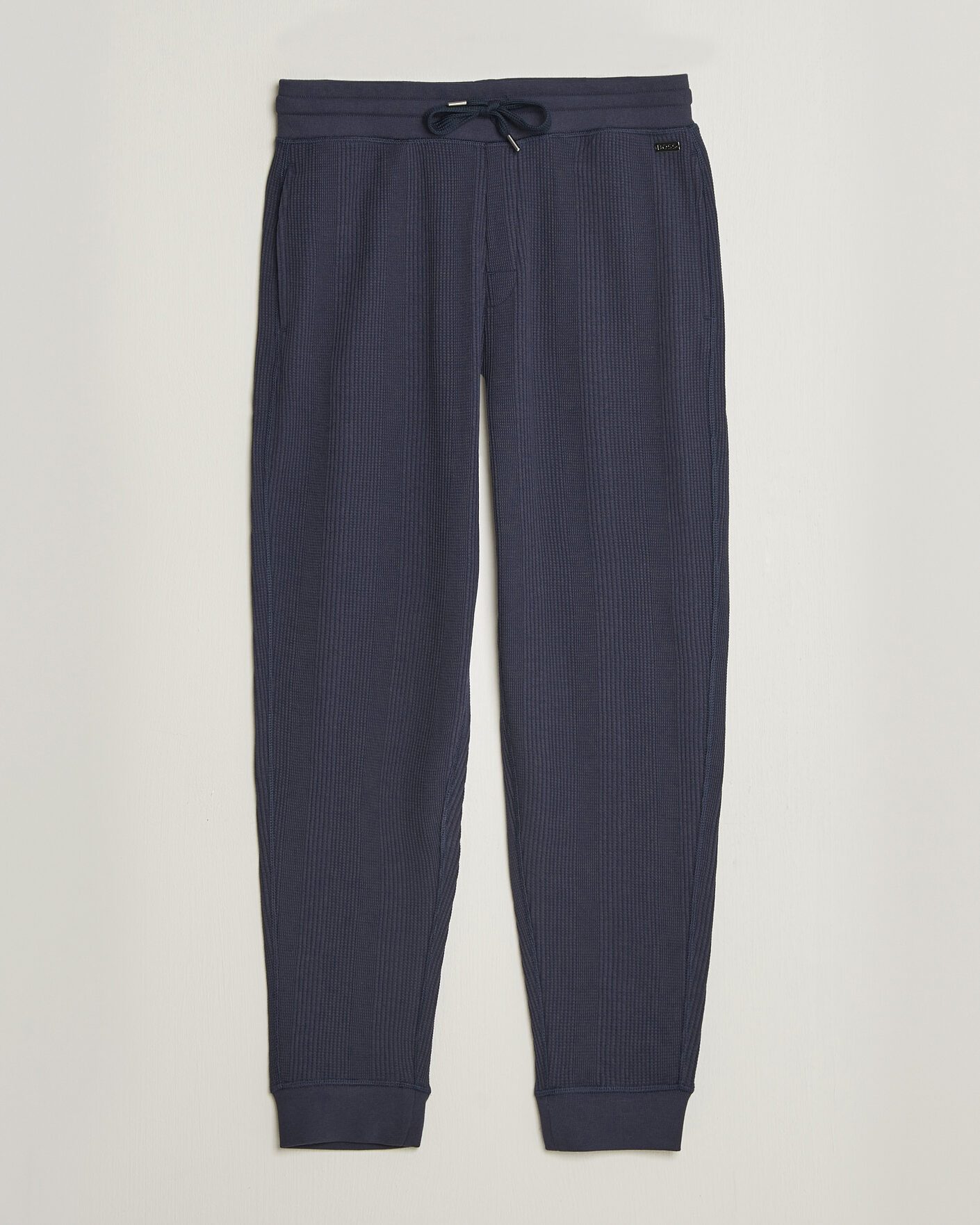 Men | Trousers | BOSS BLACK | Structured Loungewear Sweatpants Dark Blue
