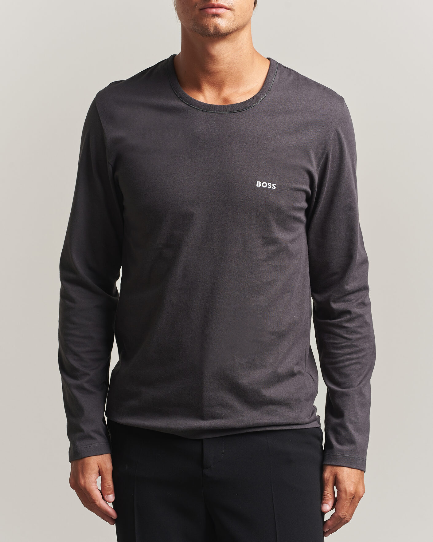 Men | T-Shirts | BOSS BLACK | 3-Pack Long Sleeve T-Shirt Blue/Navy/Grey