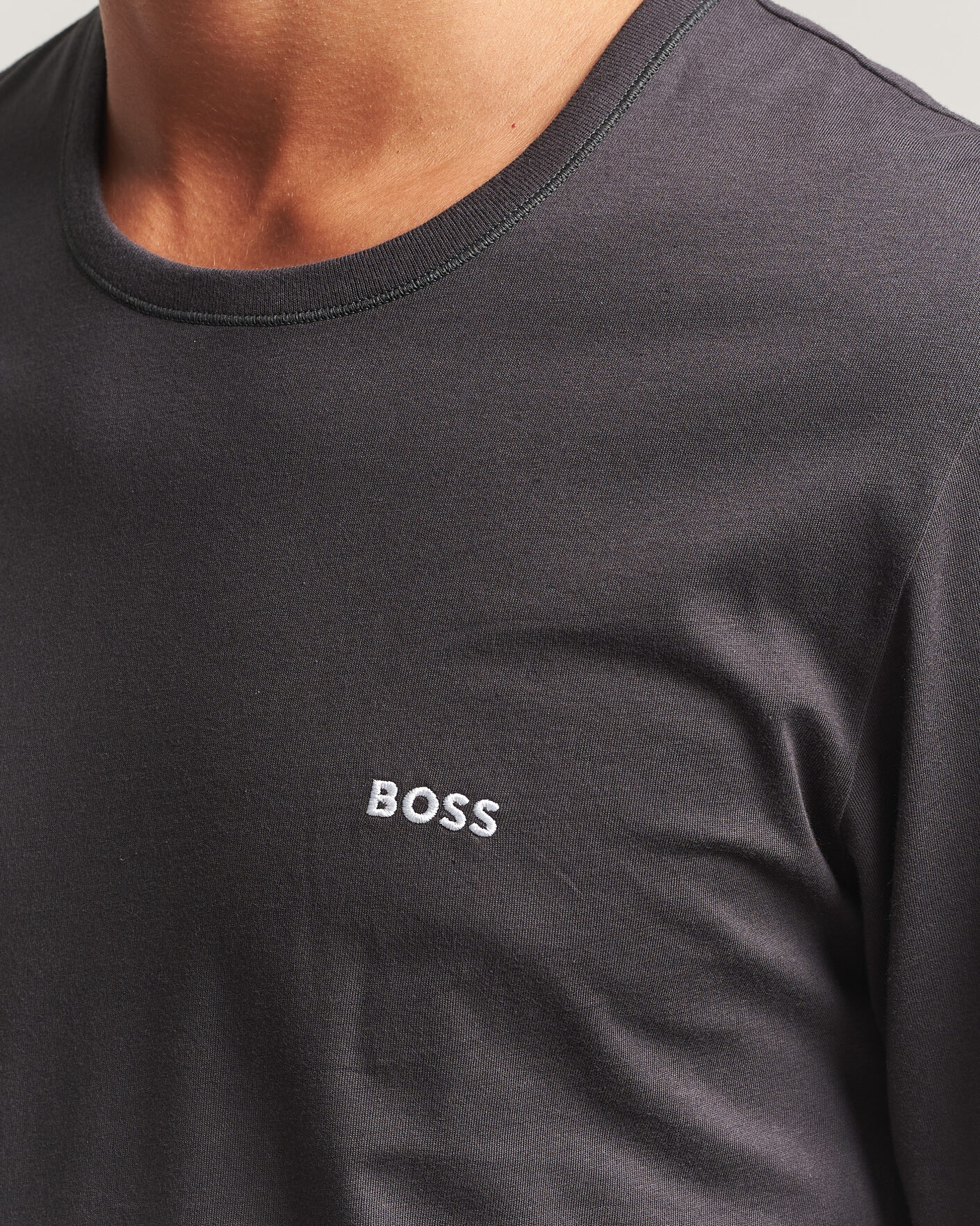 Men | T-Shirts | BOSS BLACK | 3-Pack Long Sleeve T-Shirt Blue/Navy/Grey
