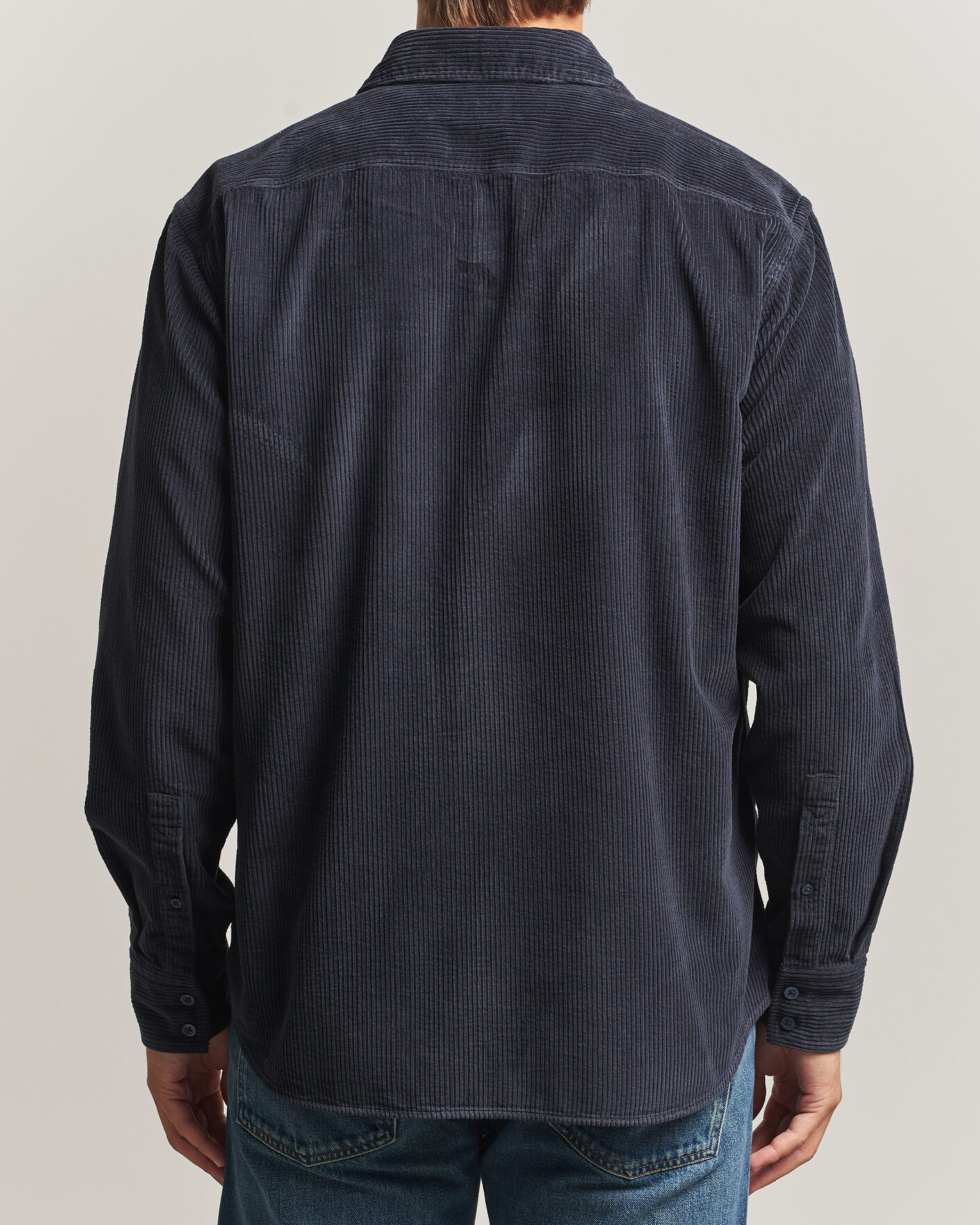 Men | Shirts | BOSS ORANGE | Relegant Corduroy Shirt Dark Blue