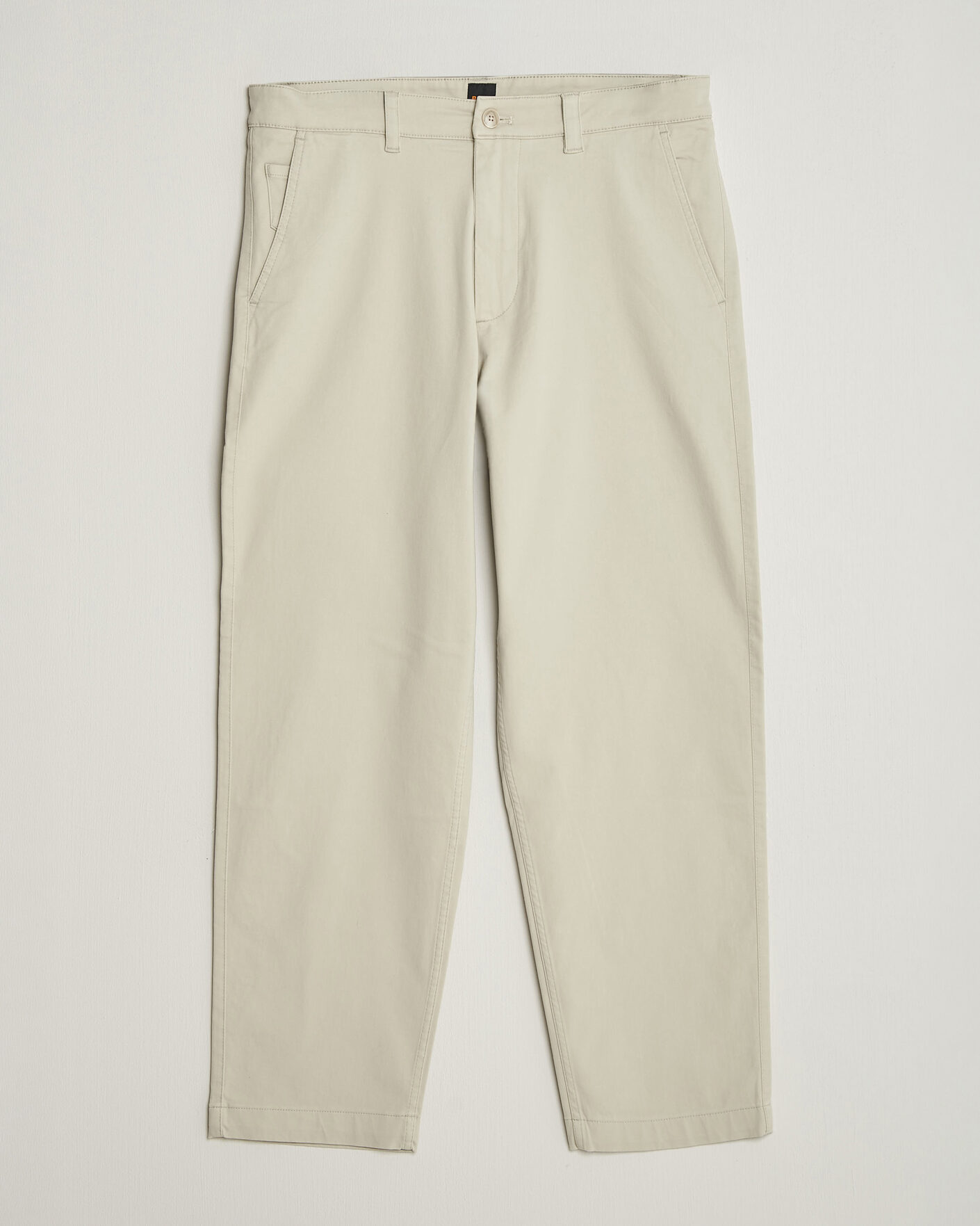 Men | Trousers | BOSS ORANGE | Cotton Chino Light Beige