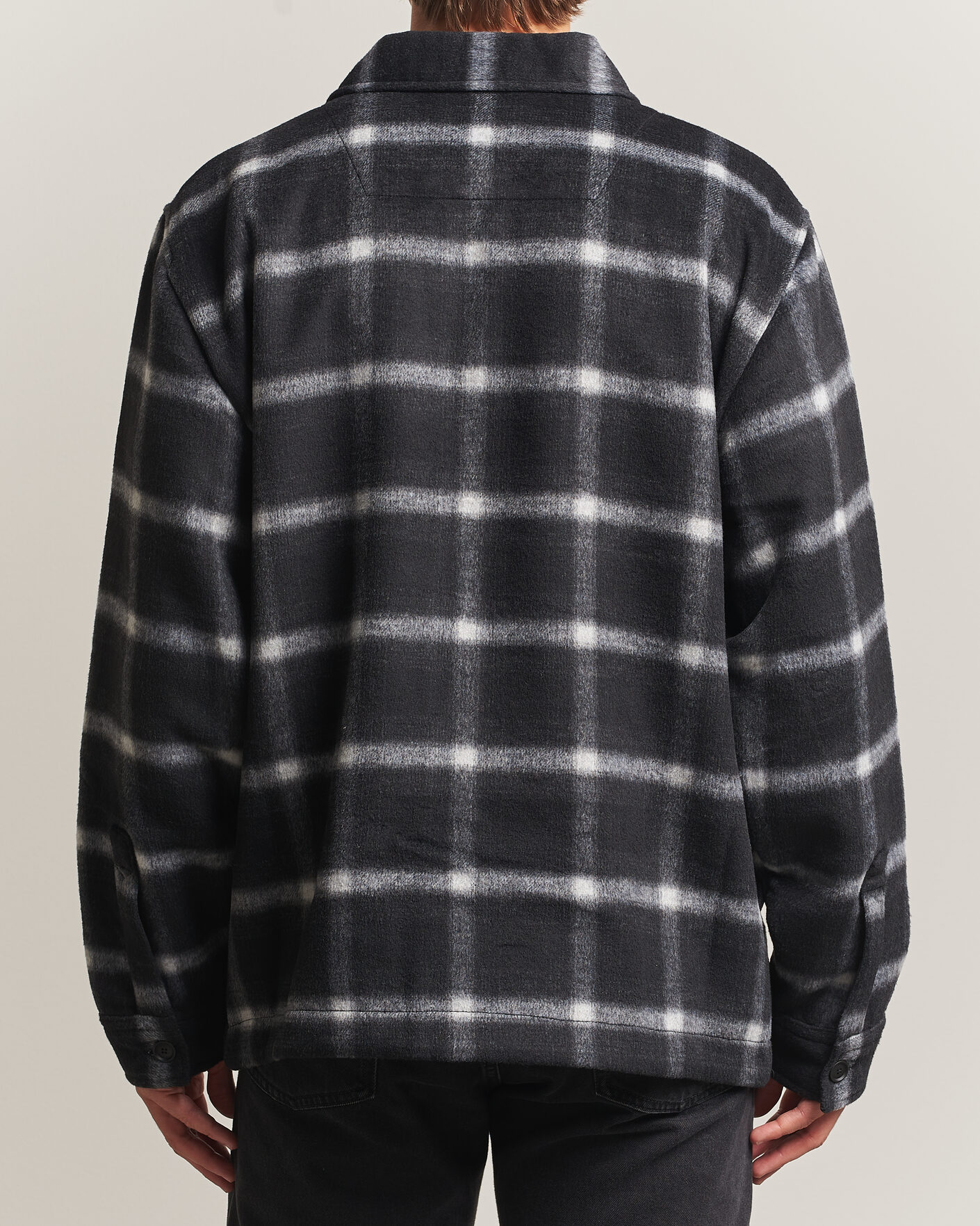 Men | Coats & Jackets | BOSS ORANGE | Losky Flannel Checked Overshirt Black