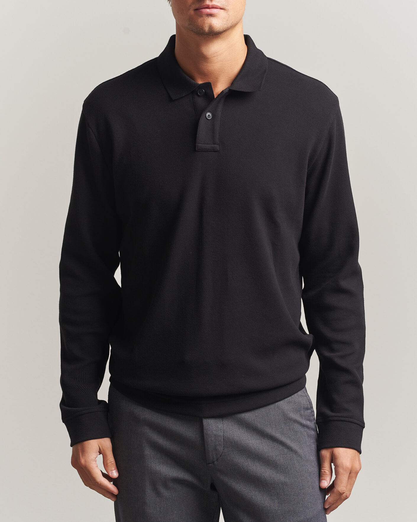 Men | Sweaters & Knitwear | BOSS ORANGE | Petempesto Polo Sweater Black