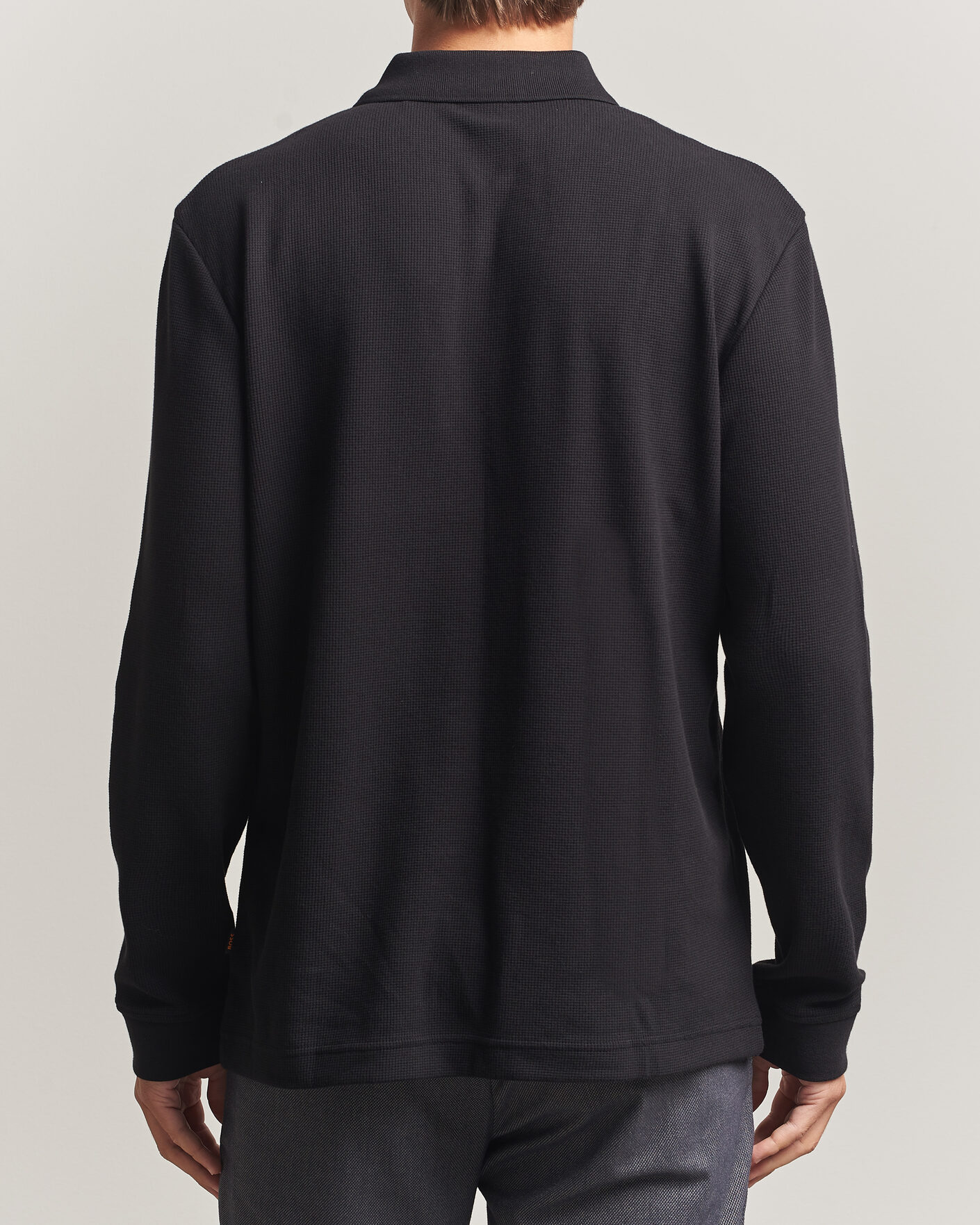 Men | Sweaters & Knitwear | BOSS ORANGE | Petempesto Polo Sweater Black