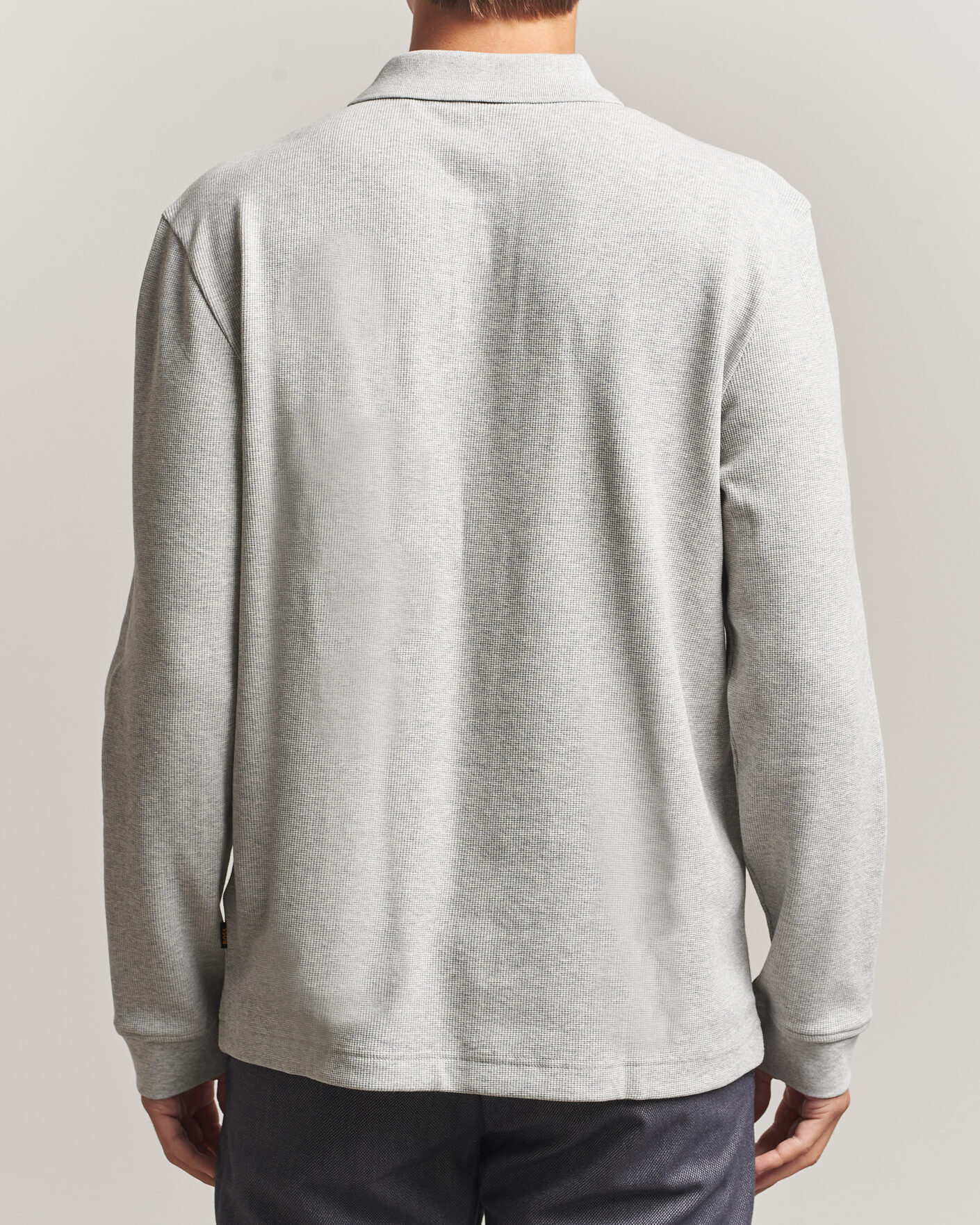 Men | Sweaters & Knitwear | BOSS ORANGE | Petempesto Polo Sweater Open Grey