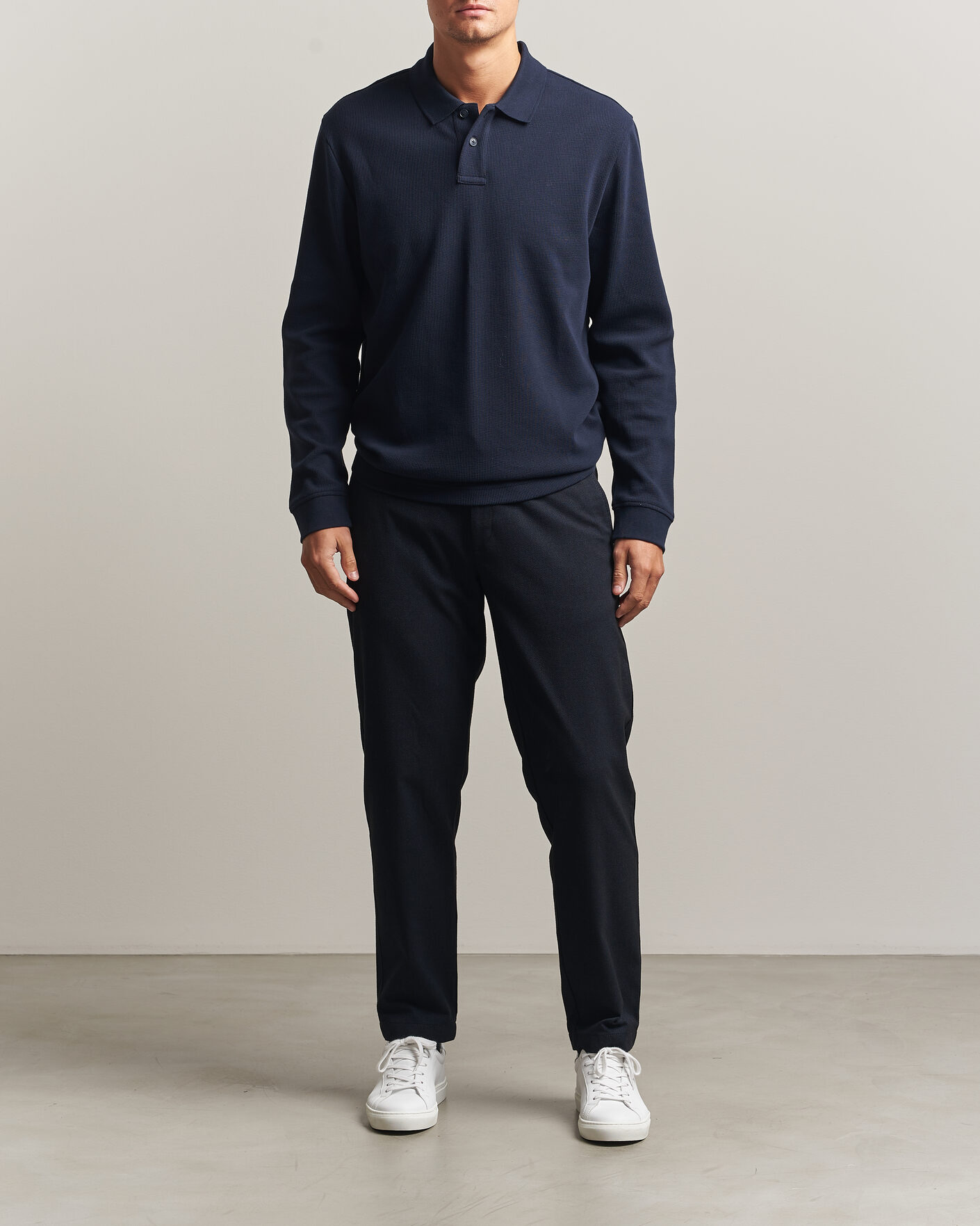 Men | Sweaters & Knitwear | BOSS ORANGE | Petempesto Polo Sweater Dark Blue