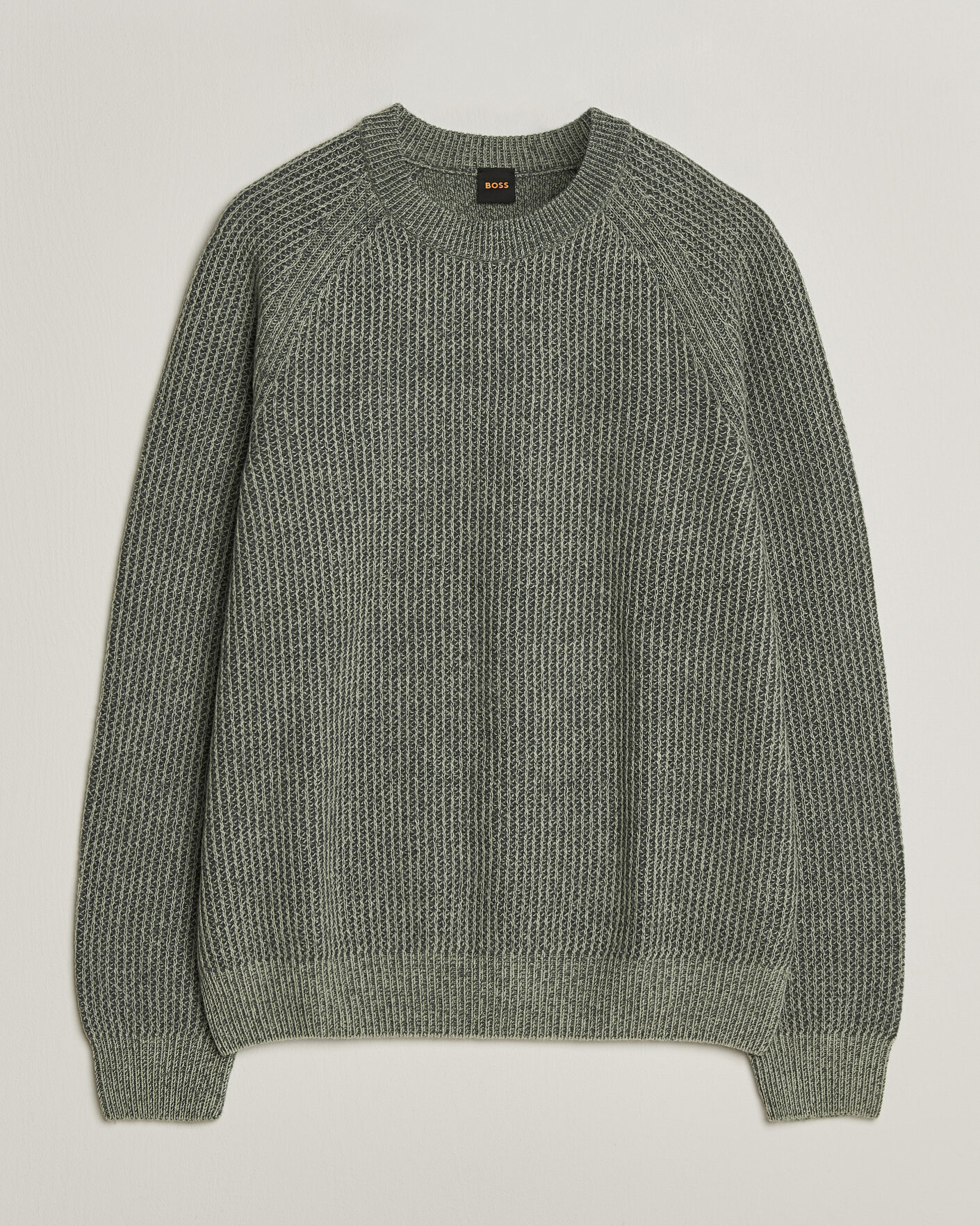 Men | Sweaters & Knitwear | BOSS ORANGE | Kepler Wool Knitted Sweater Open Green