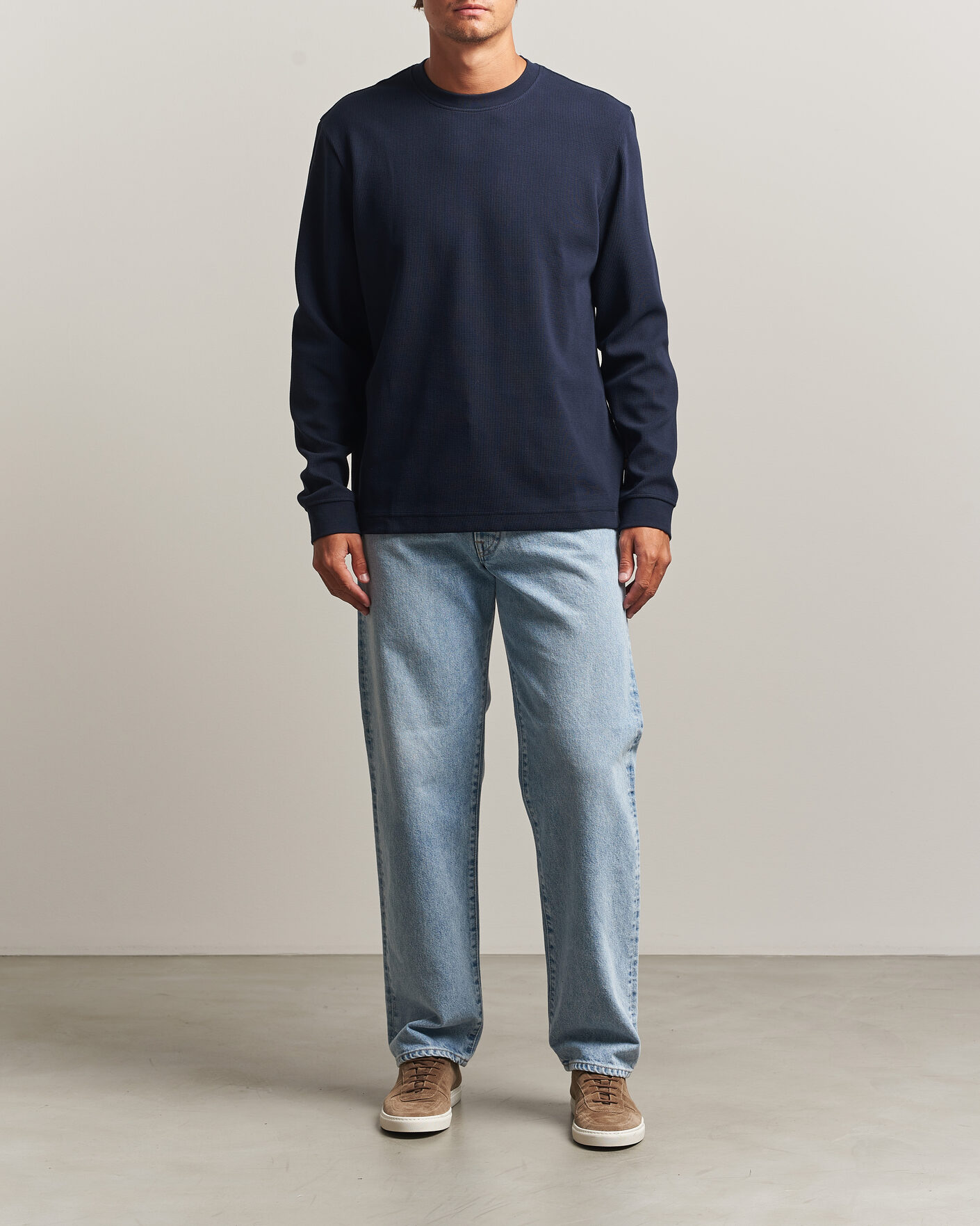 Men | Sweaters & Knitwear | BOSS ORANGE | Tempesto Sweater Dark Blue