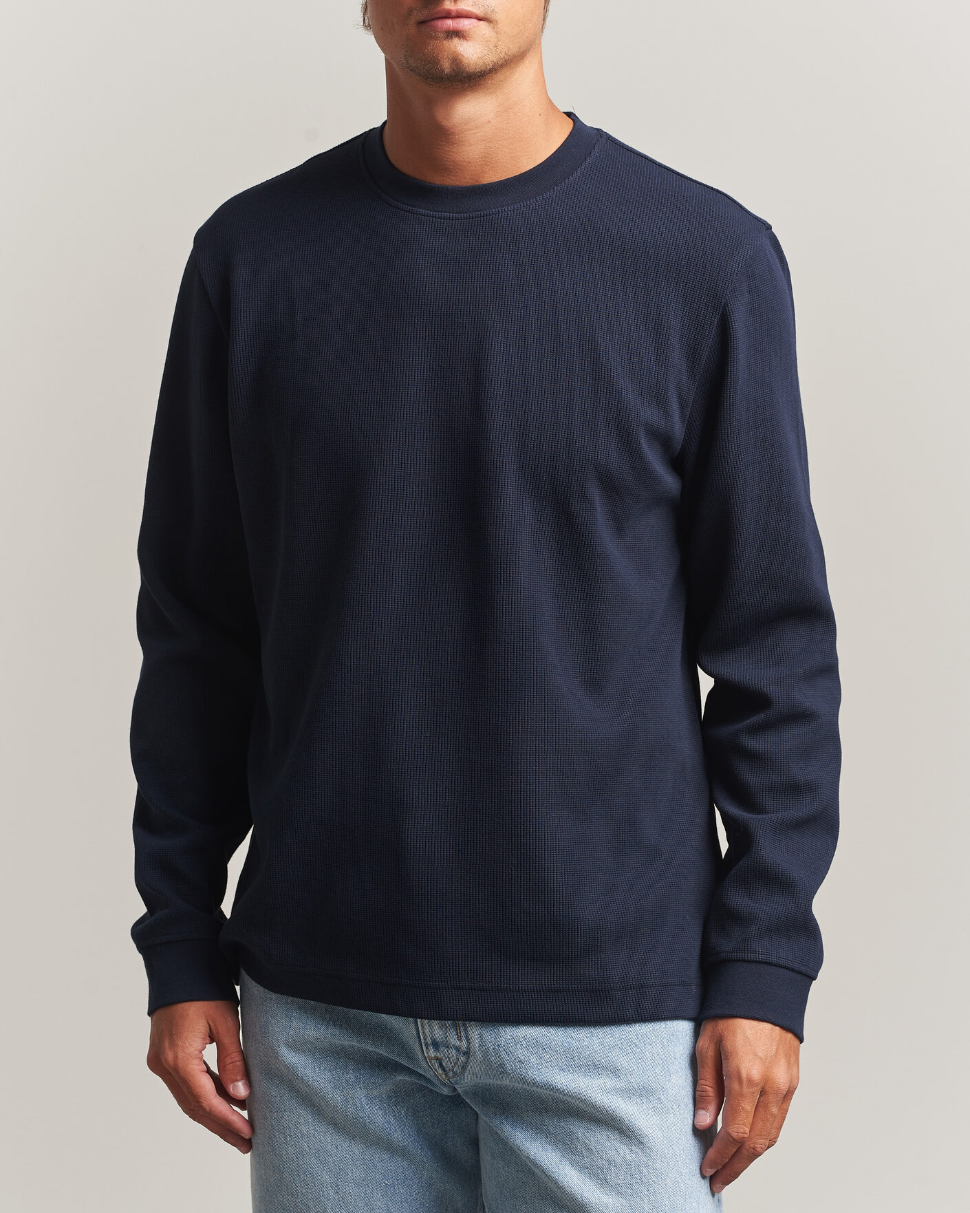 Men | Sweaters & Knitwear | BOSS ORANGE | Tempesto Sweater Dark Blue