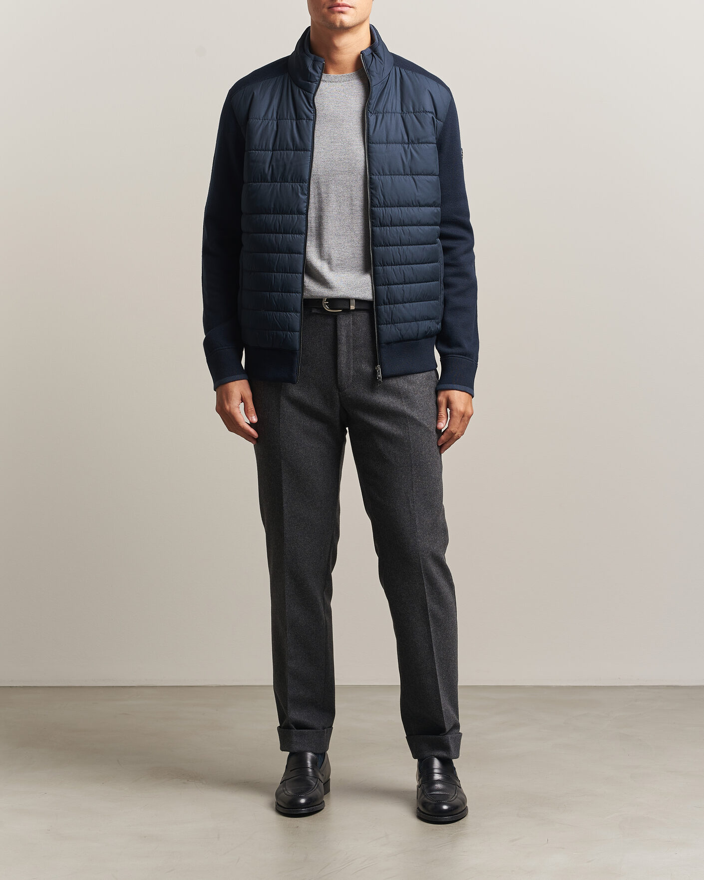 Men | Coats & Jackets | BOSS BLACK | Facente Hybrid Jacket Dark Blue