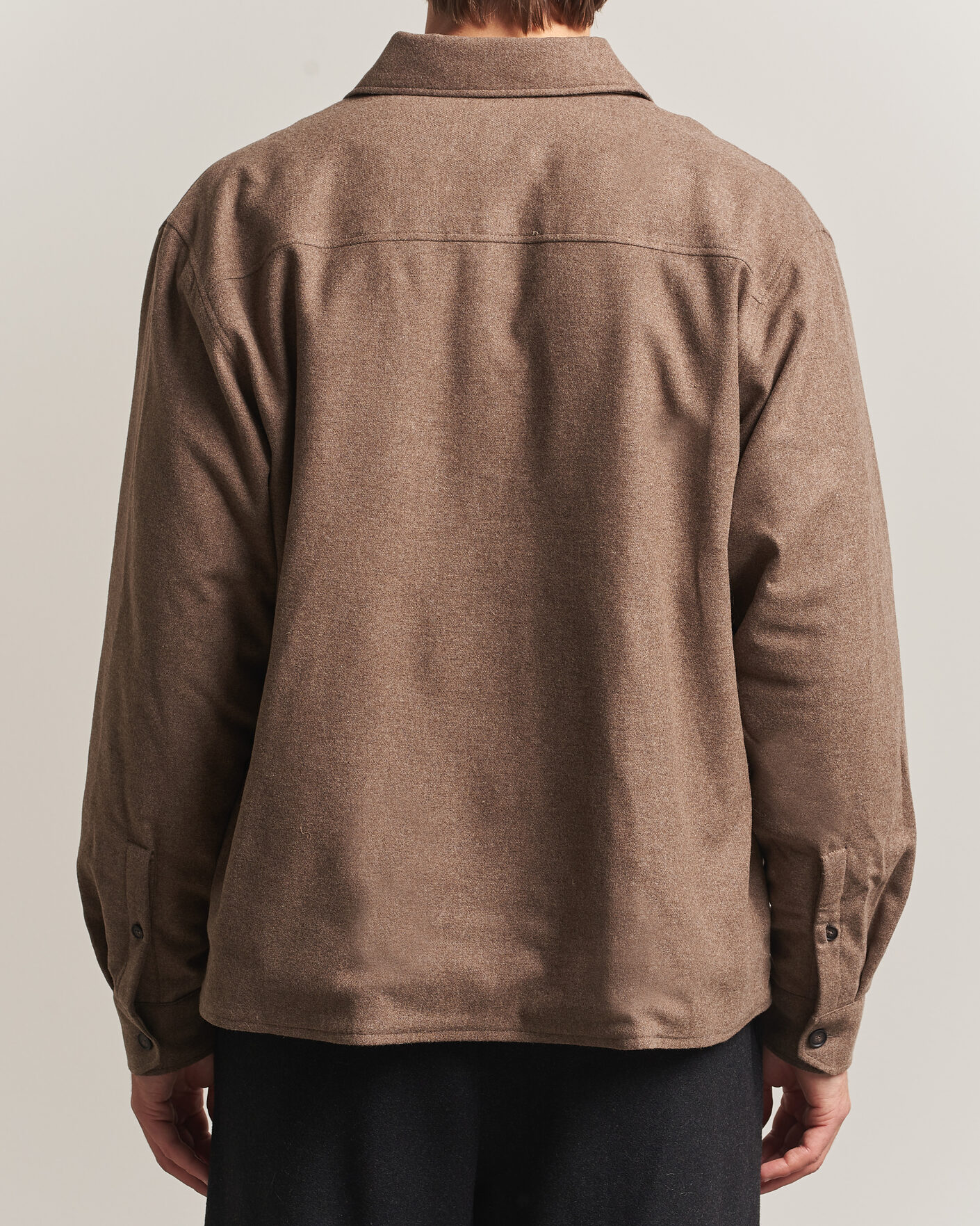 Men | Shirts | BOSS BLACK | Colin Brushed Pocket Overshirt Open Brown