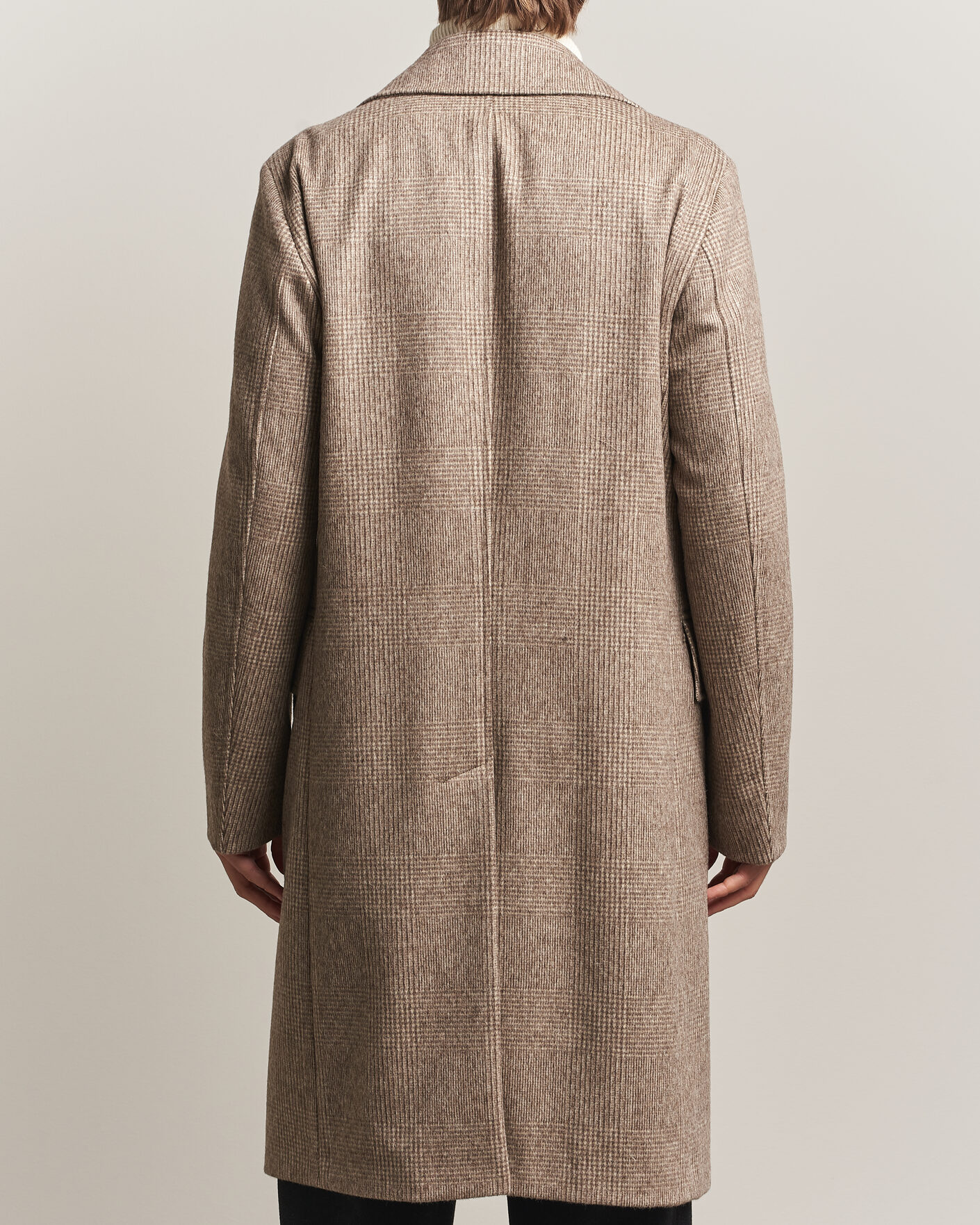 Men | Coats & Jackets | BOSS BLACK | Jared Wool Double Breasted Coat Open Brown