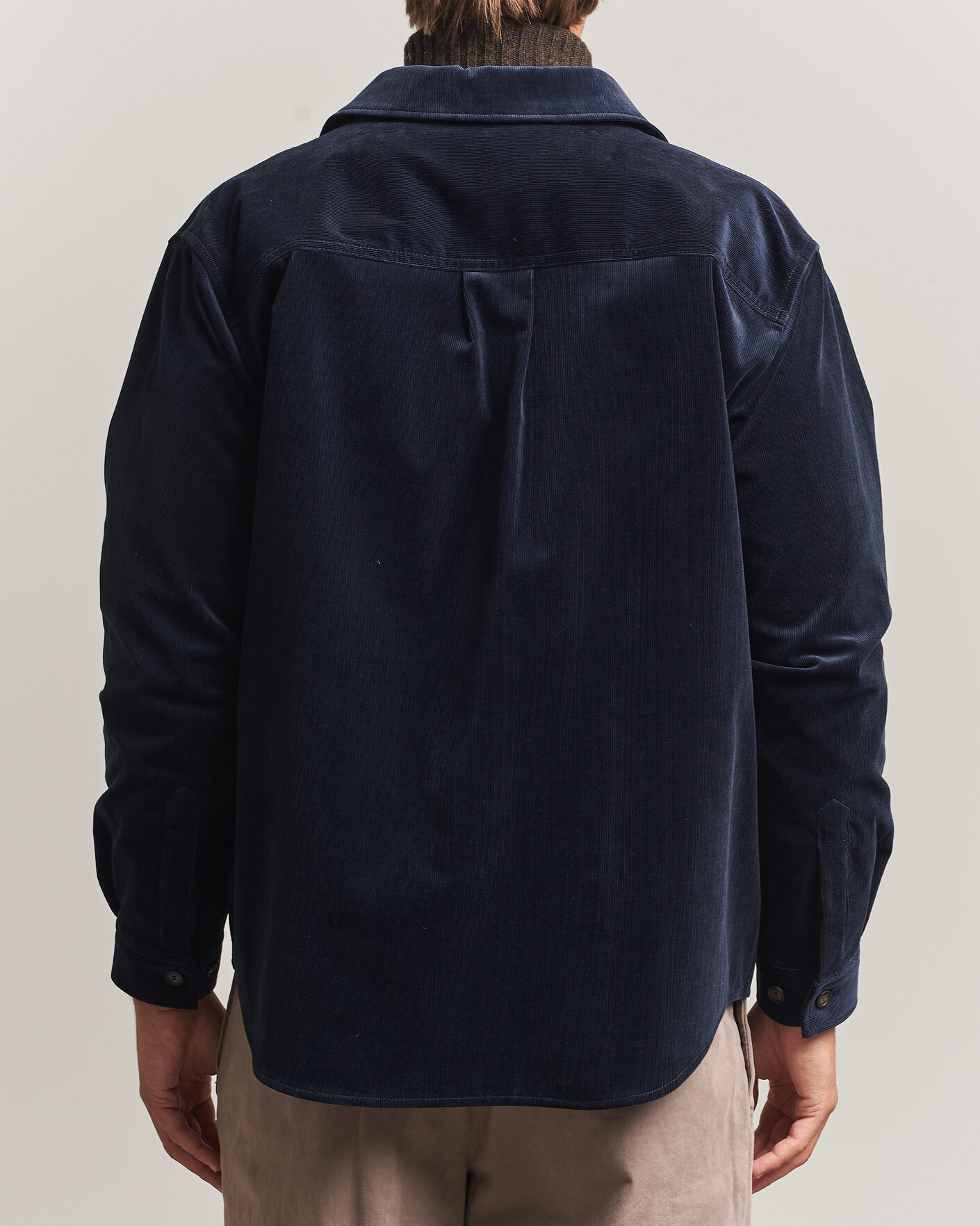 Men | Shirts | BOSS BLACK | Carper Corduroy Overshirt Dark Blue