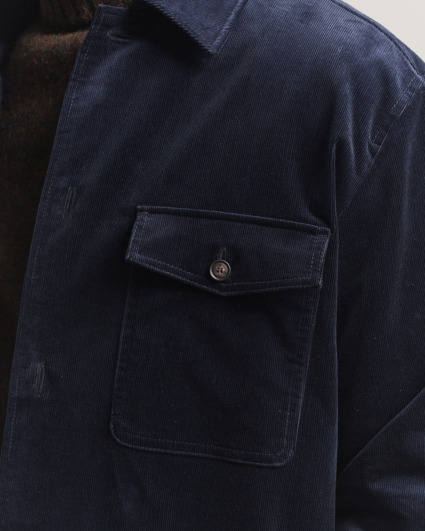 Men | Shirts | BOSS BLACK | Carper Corduroy Overshirt Dark Blue