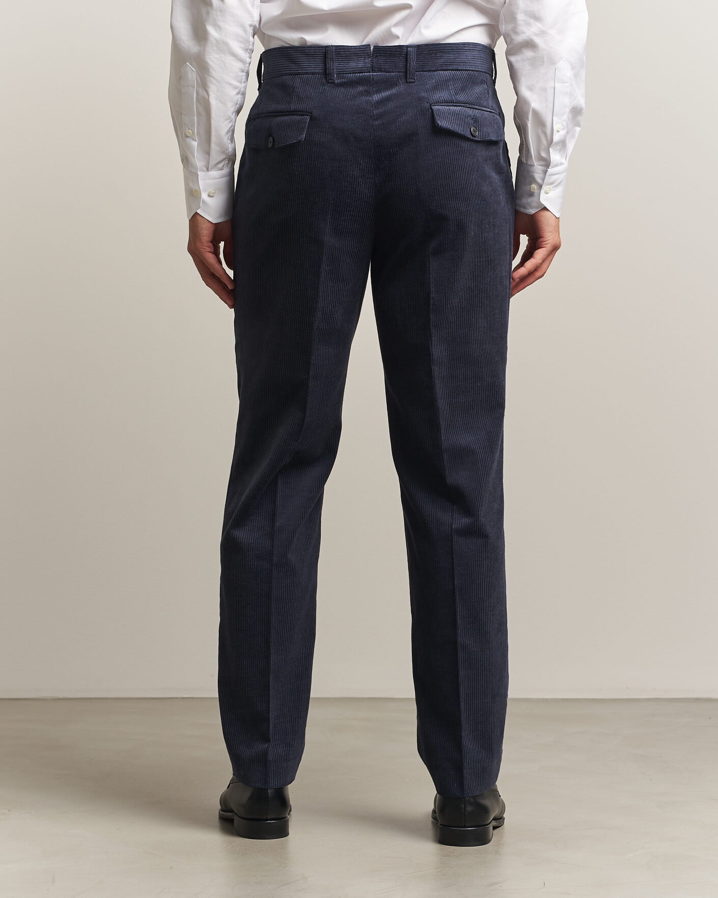 Men | Trousers | BOSS BLACK | Perino Corduroy Suit Trousers Open Blue