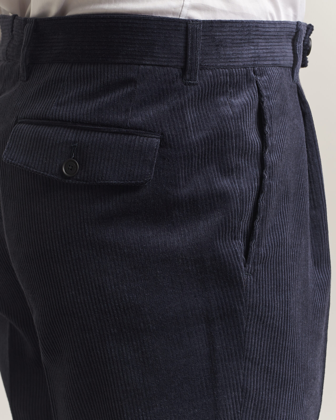Men | Trousers | BOSS BLACK | Perino Corduroy Suit Trousers Open Blue