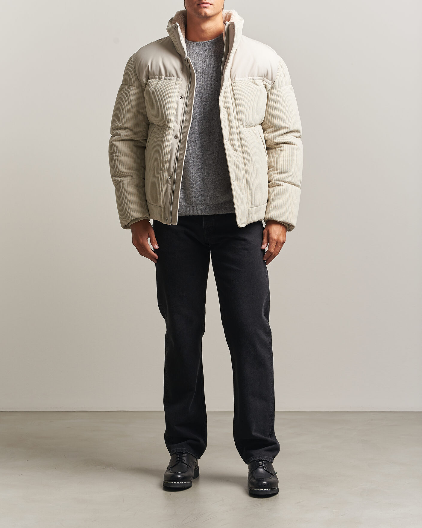 BOSS ORANGE Ocord Corduroy Jacket Light Beige at CareOfCarl.com