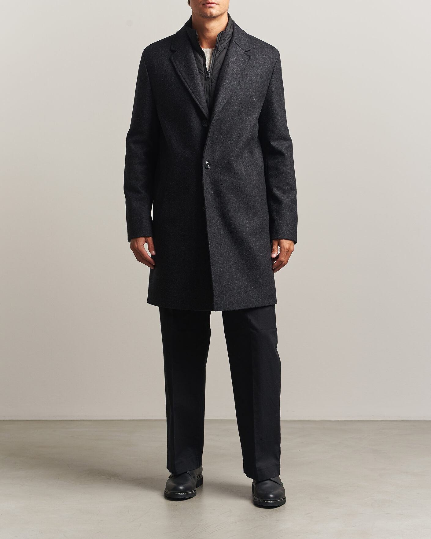 Men | Coats & Jackets | HUGO | Milogan Bib Coat Black