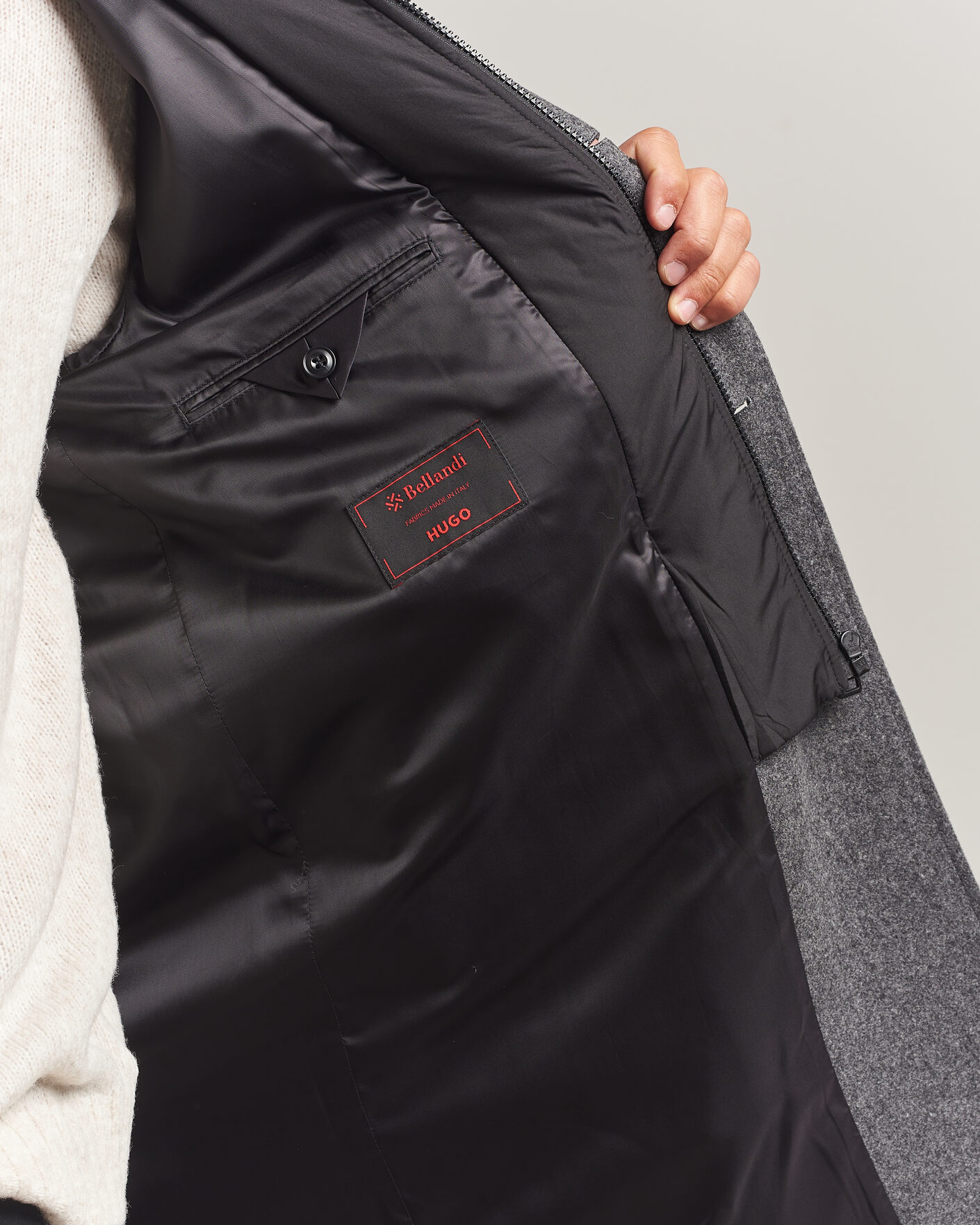 Men | Coats & Jackets | HUGO | Milogan Bib Coat Dark Grey