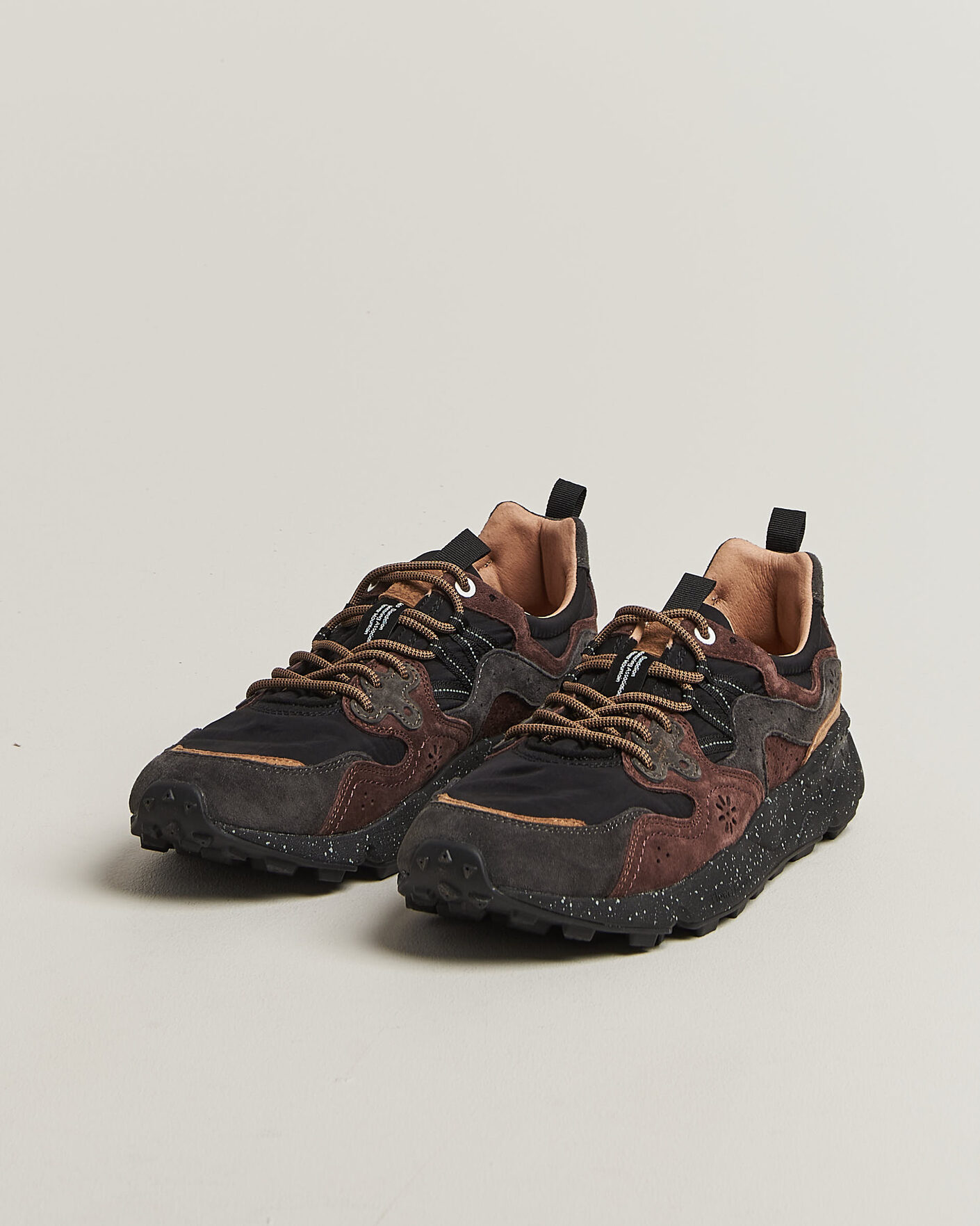 Men | Sneakers | Flower Mountain | Yamano 3 Suede/Nylon Sneaker Black/Brown