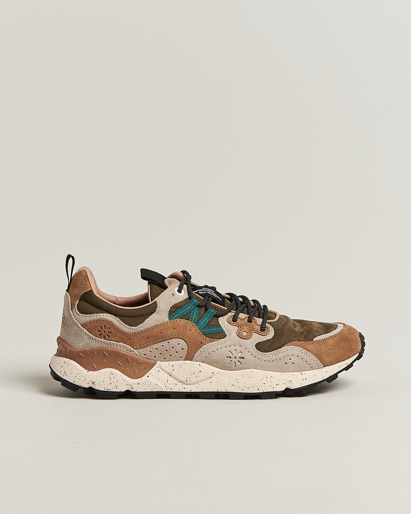 Men | Sneakers | Flower Mountain | Yamano 3 Suede/Nylon Sneaker Cream/Brown