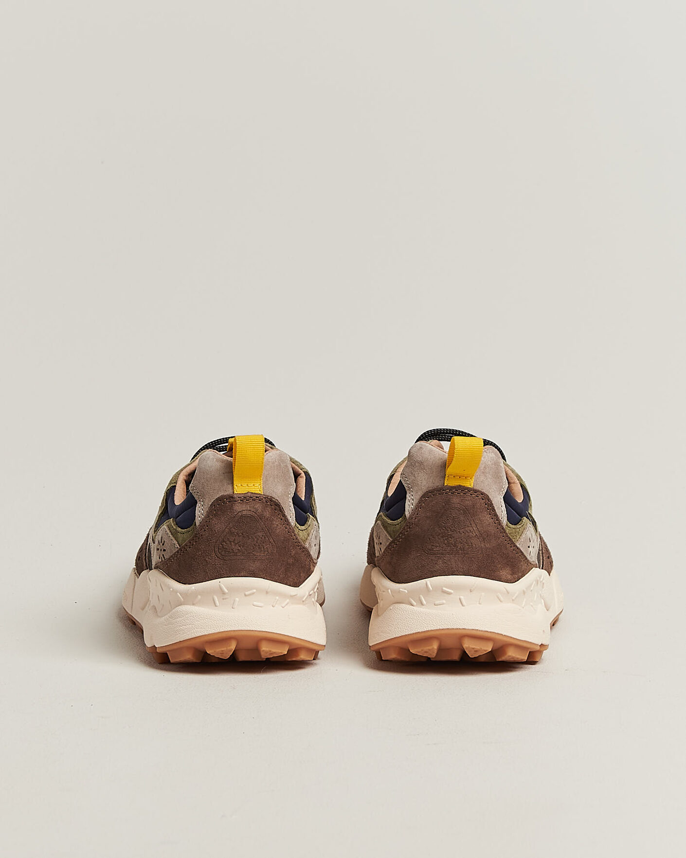 Men | Sneakers | Flower Mountain | Yamano 3 Suede/Nylon Sneaker Dark Grey/Brown