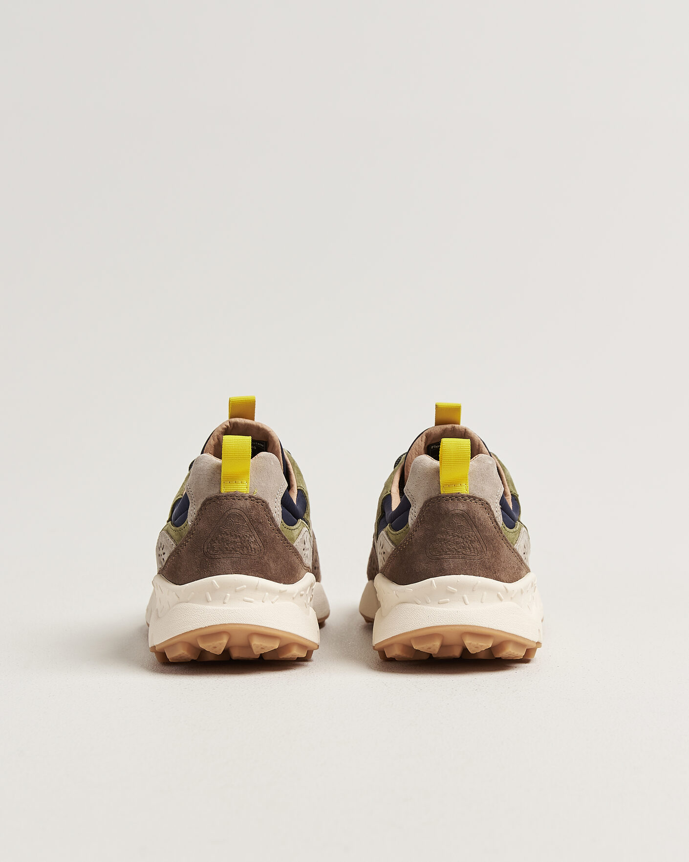 Men | Sneakers | Flower Mountain | Yamano 3 Suede/Nylon Sneaker Dark Grey/Brown