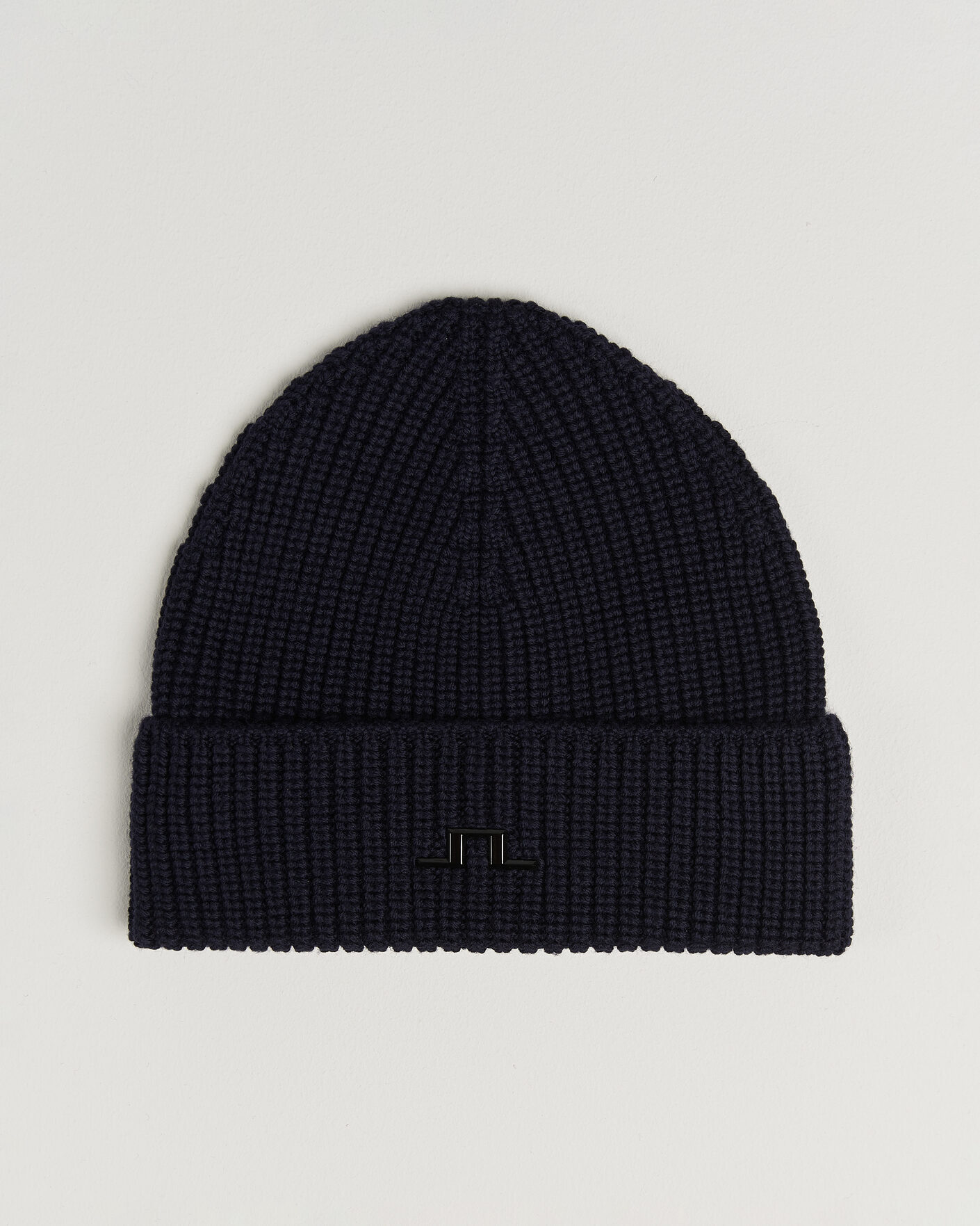 Men | Beanies | J.Lindeberg | Merino Beanie JL Navy