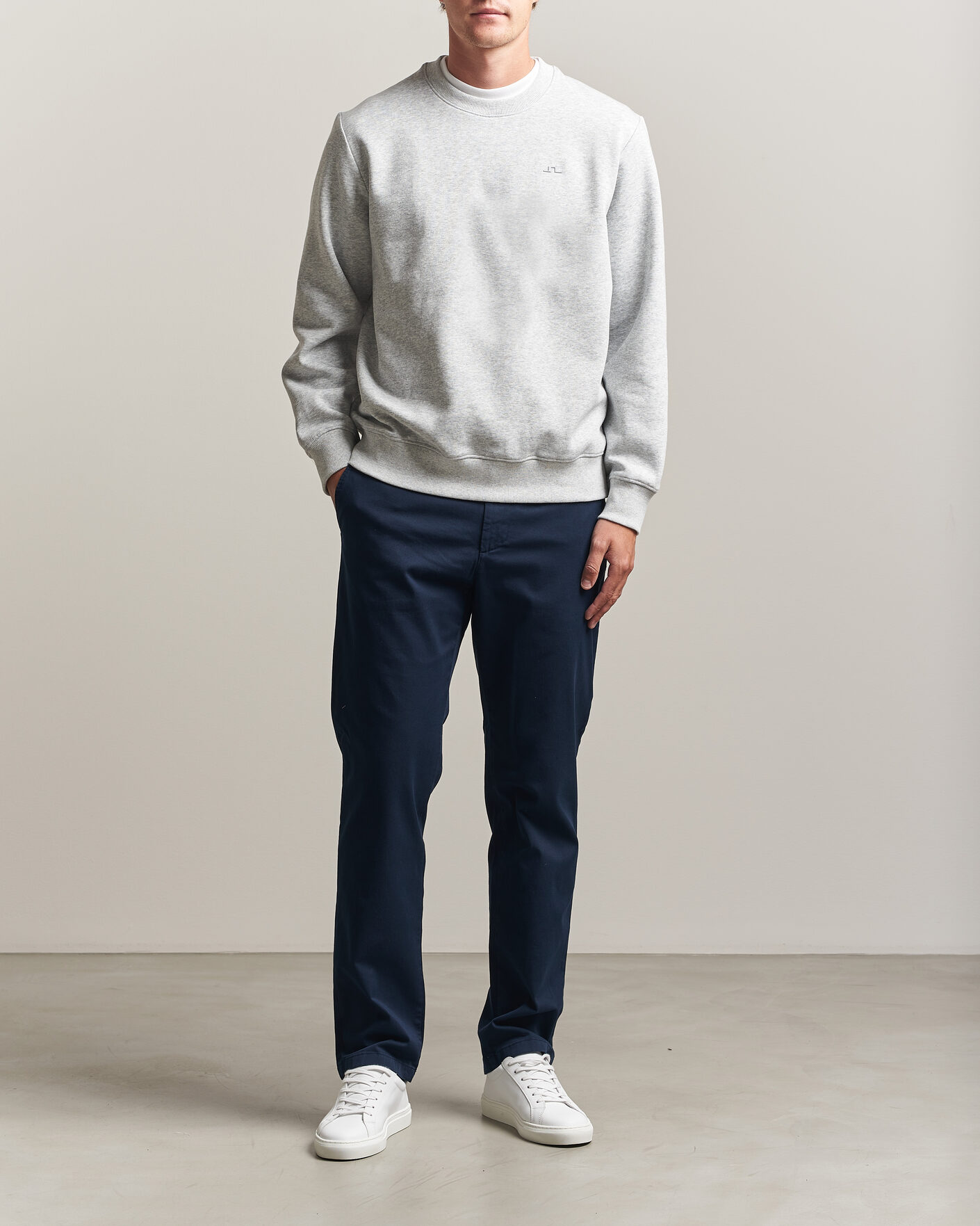 Men | Trousers | J.Lindeberg | Chaze Cotton Stretch Pants JL Navy