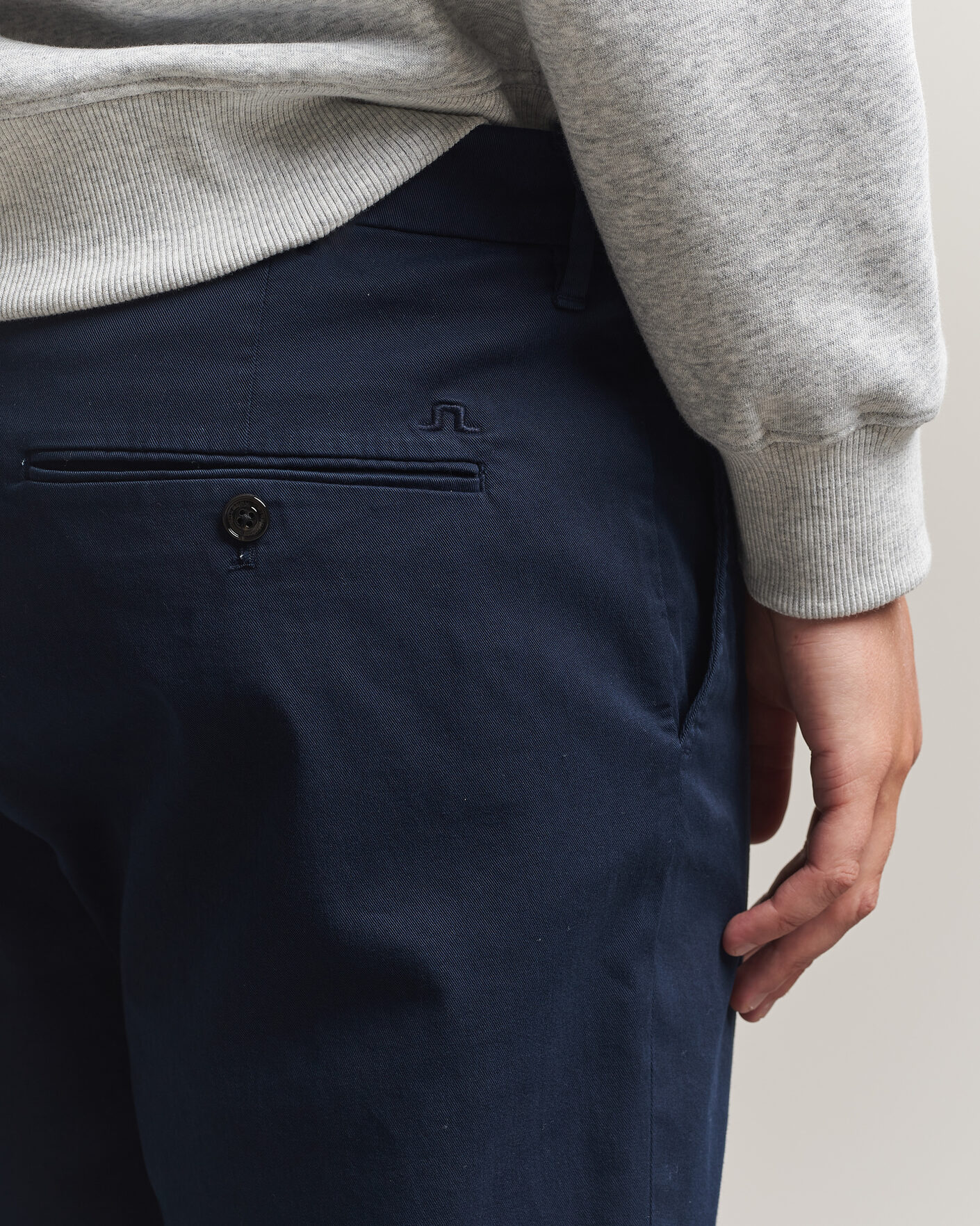 Men | Trousers | J.Lindeberg | Chaze Cotton Stretch Pants JL Navy