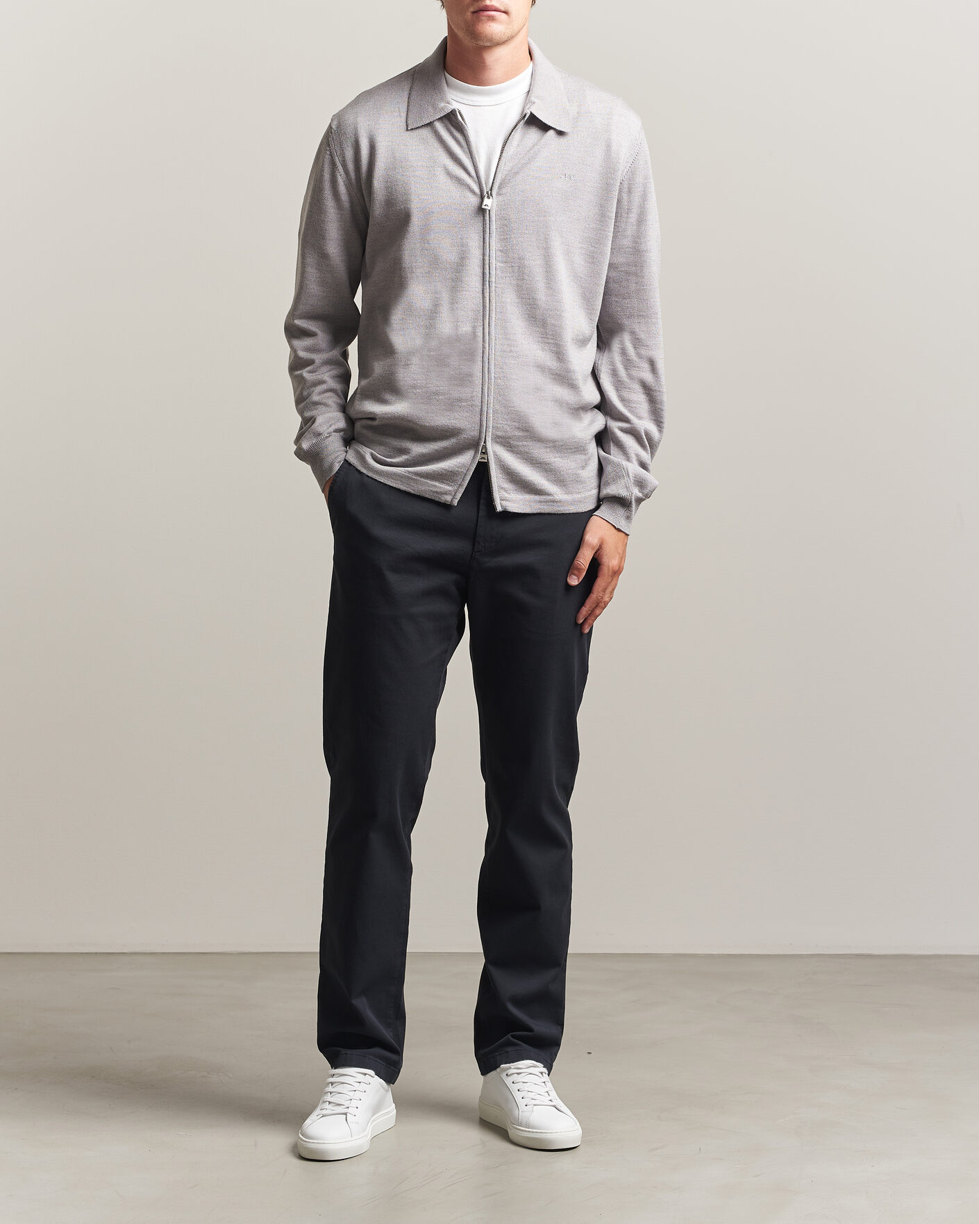 Men | Trousers | J.Lindeberg | Chaze Cotton Stretch Pants Black