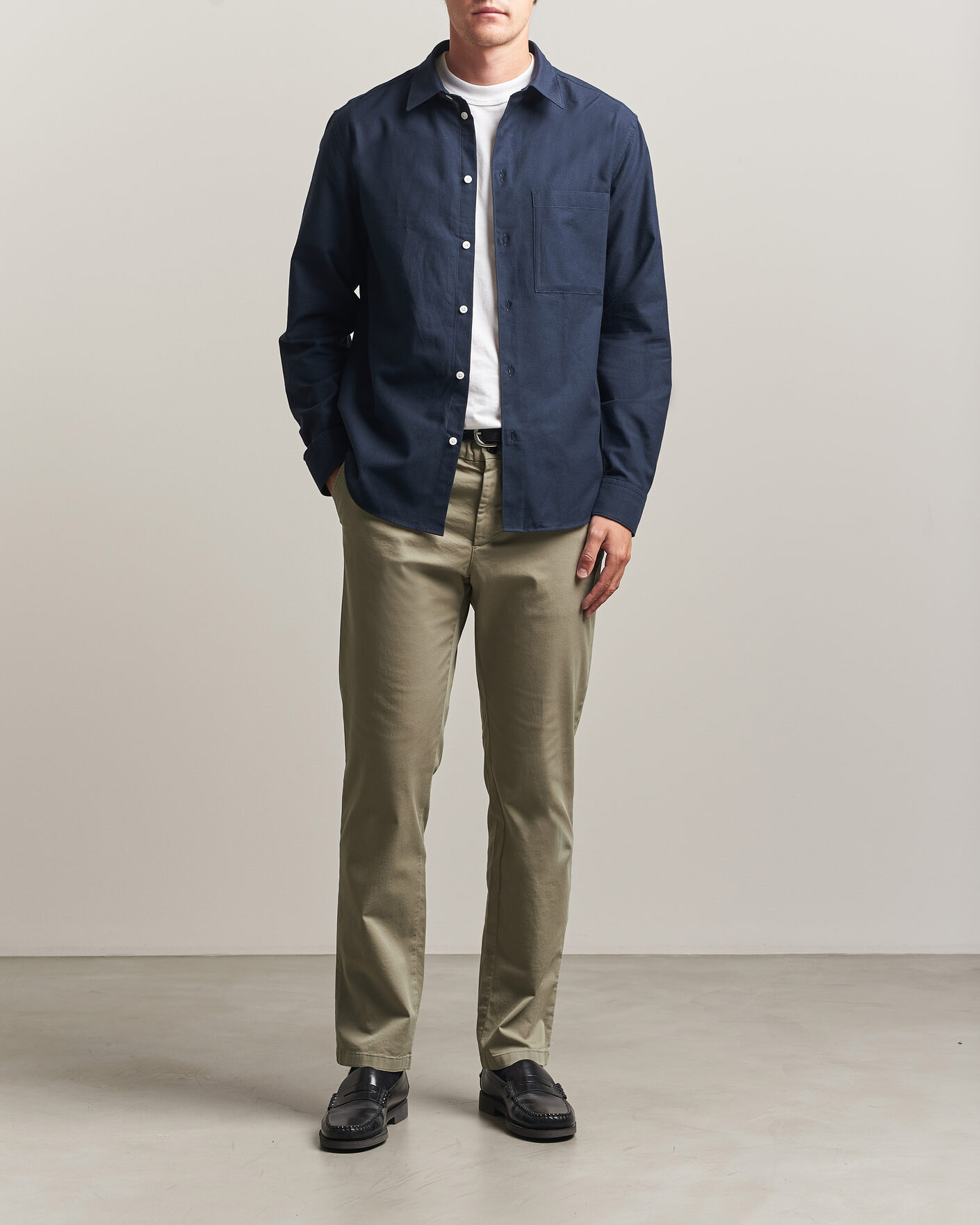 Men | Trousers | J.Lindeberg | Chaze Cotton Stretch Pants Brindle