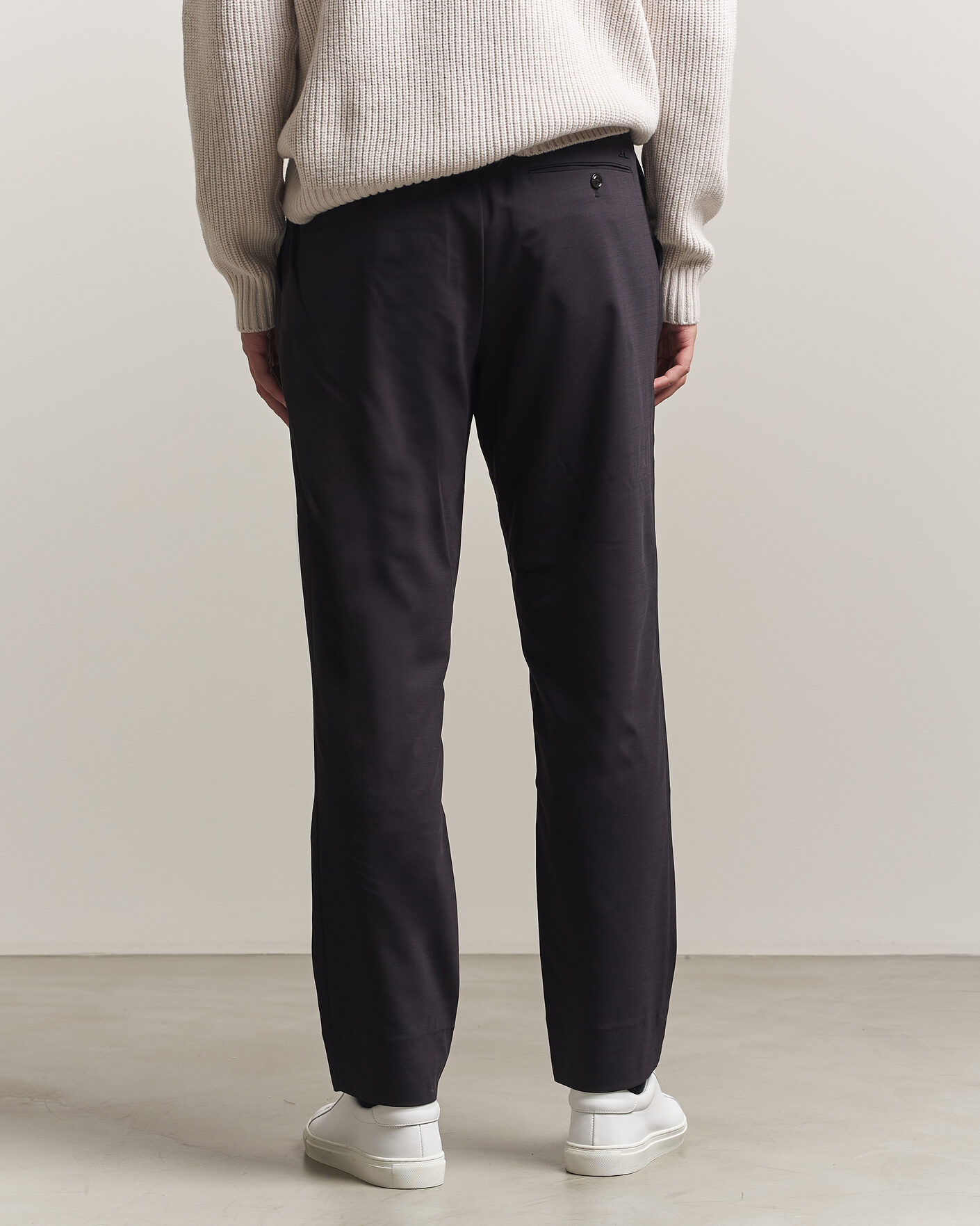 Men | Trousers | J.Lindeberg | Harris Stretch Wool Pants Black