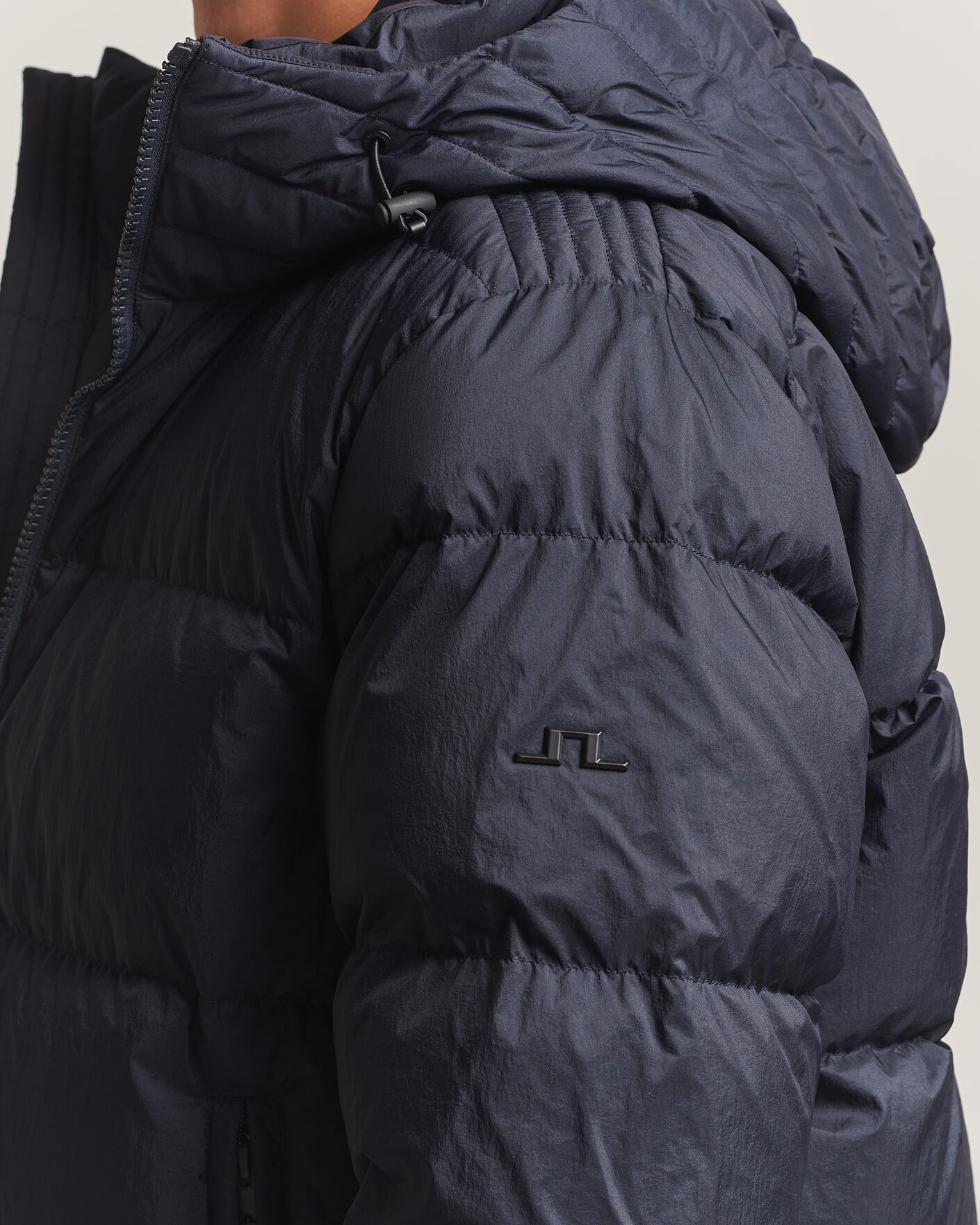 Men | Coats & Jackets | J.Lindeberg | Daryl Crinkle Down Jacket JL Navy