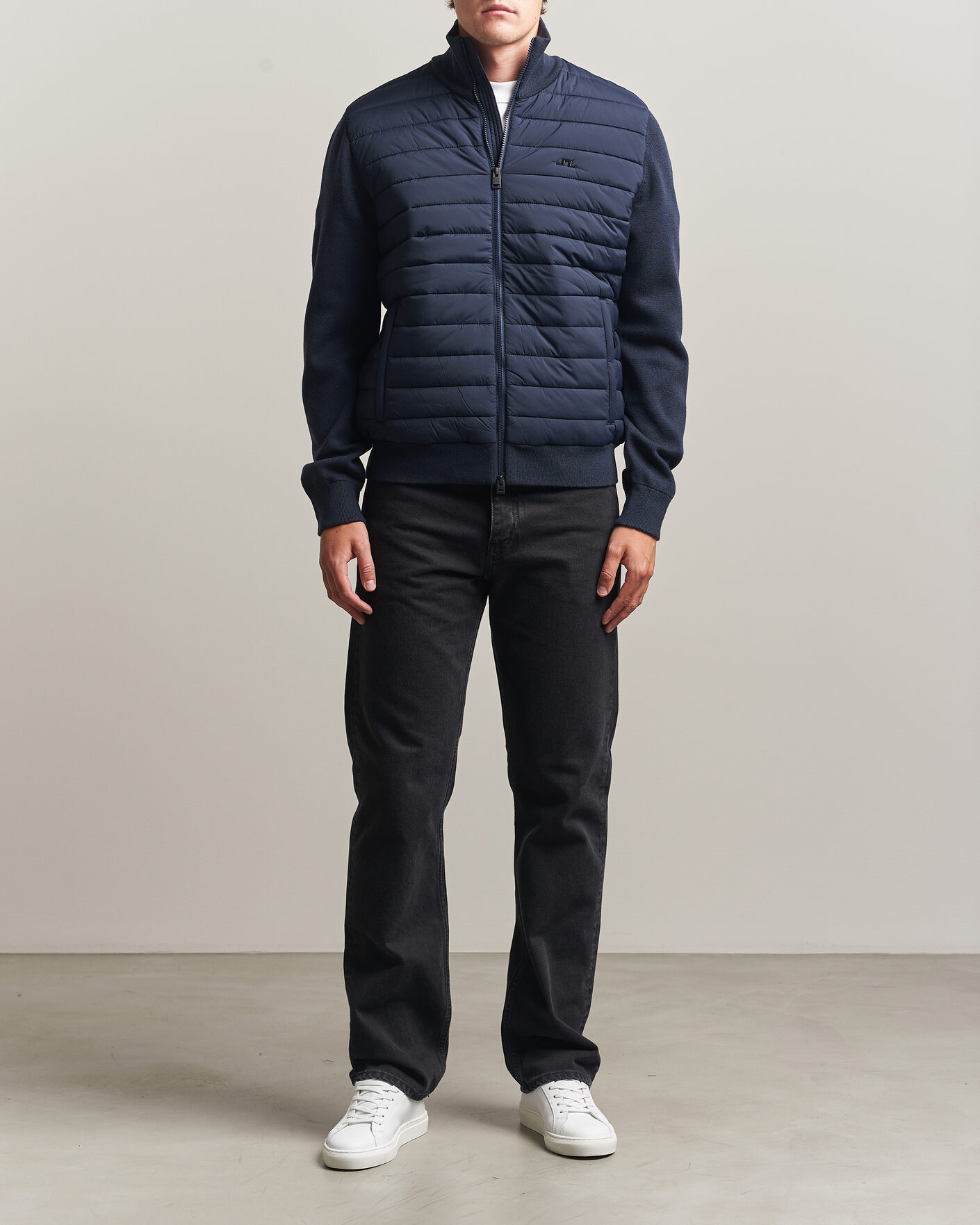 Men | Coats & Jackets | J.Lindeberg | Boen Hybrid Jacket JL Navy