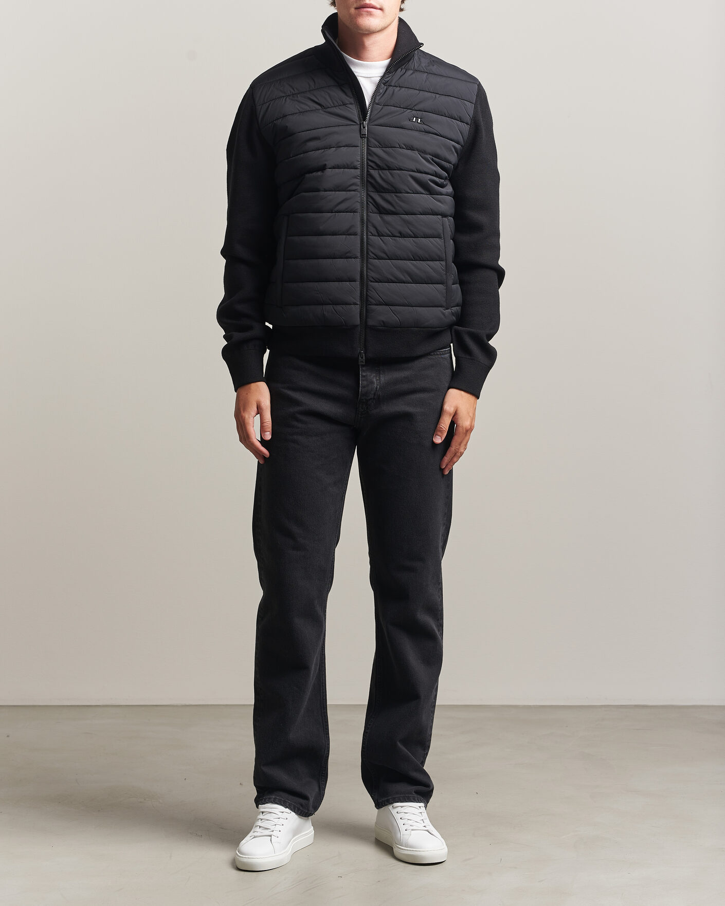 Men | Coats & Jackets | J.Lindeberg | Boen Hybrid Jacket Black