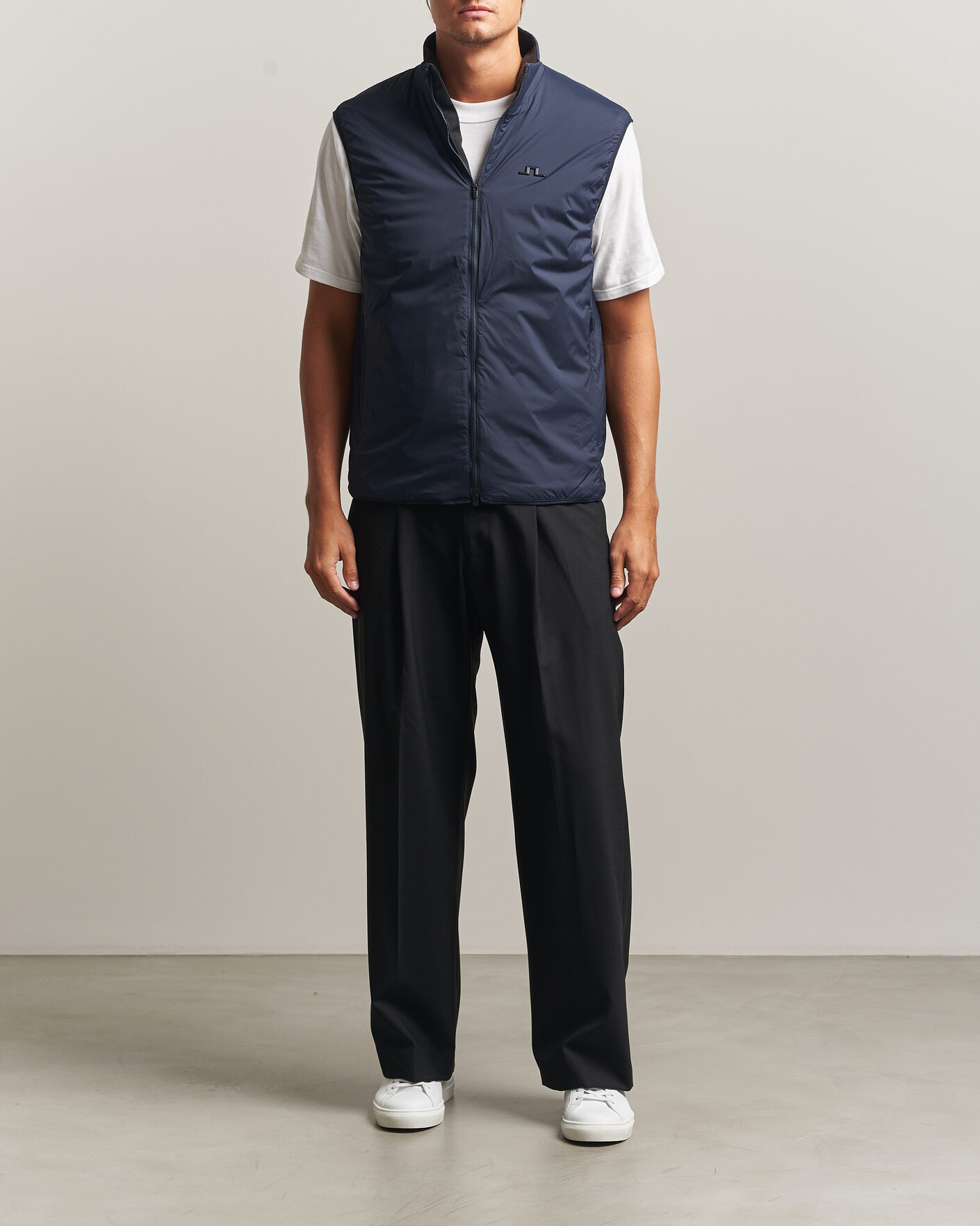 Men | Gilets | J.Lindeberg | Clinton Padded Vest JL Navy