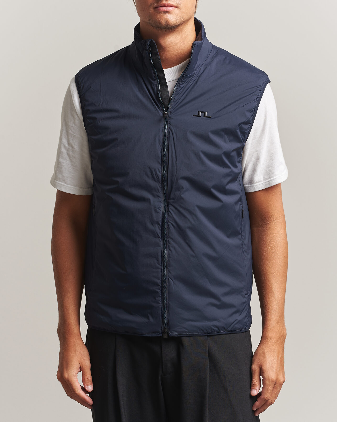 Men | Gilets | J.Lindeberg | Clinton Padded Vest JL Navy