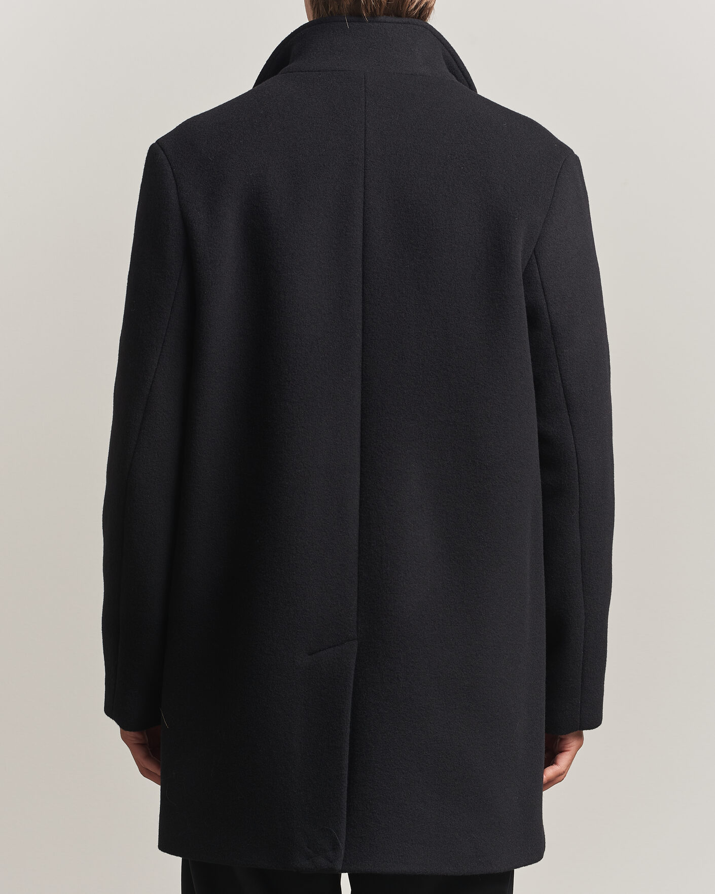 Men | Coats & Jackets | J.Lindeberg | Lexon Wool Coat Black