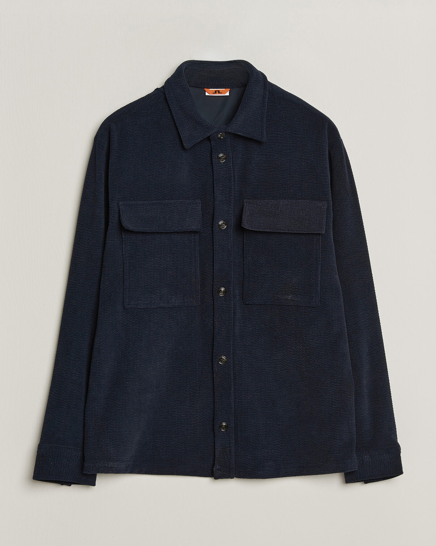 Men | Shirts | J.Lindeberg | Finnigan Drape Cord Overshirt JL Navy