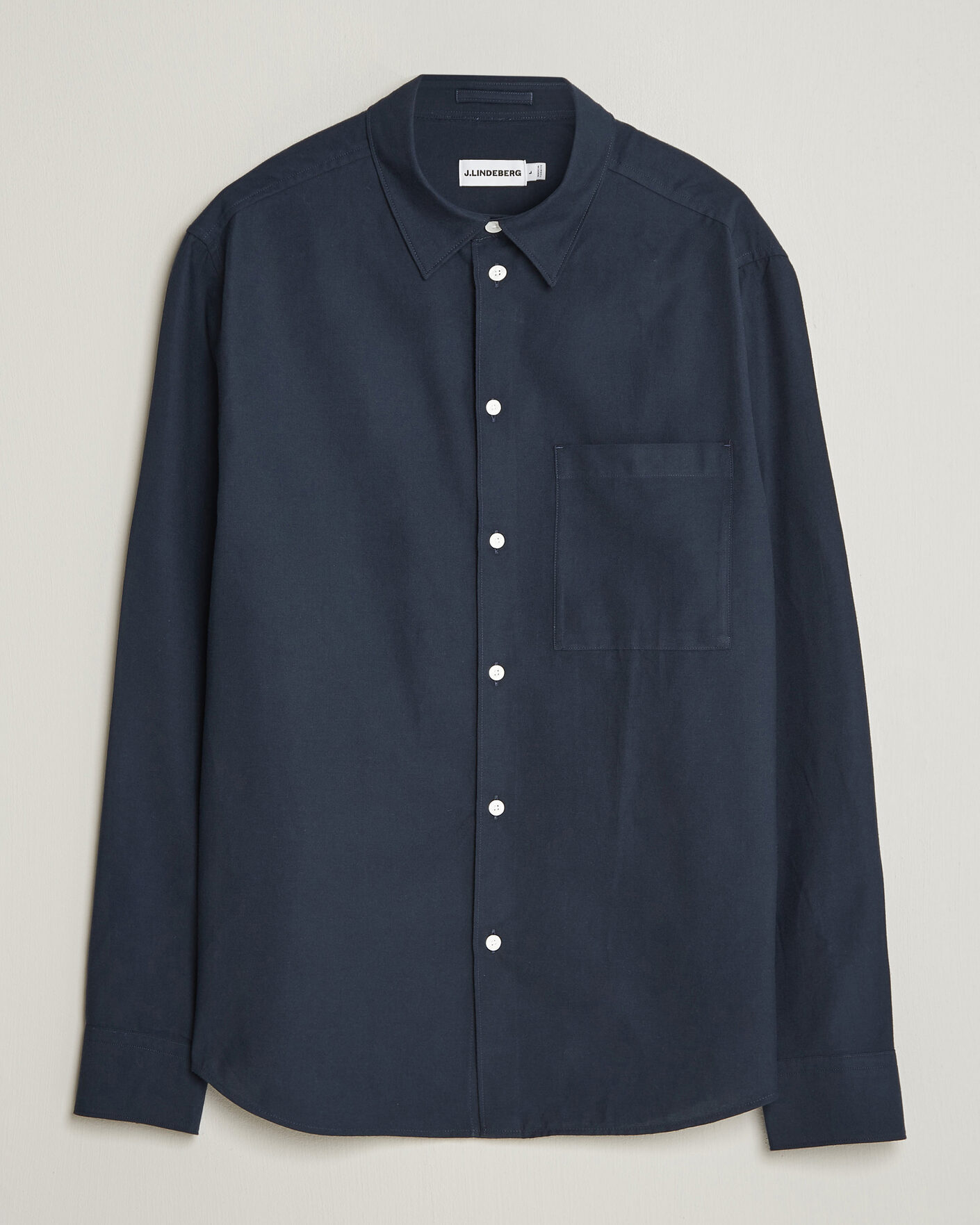 Men | Shirts | J.Lindeberg | Marlon Flannel Shirt JL Navy