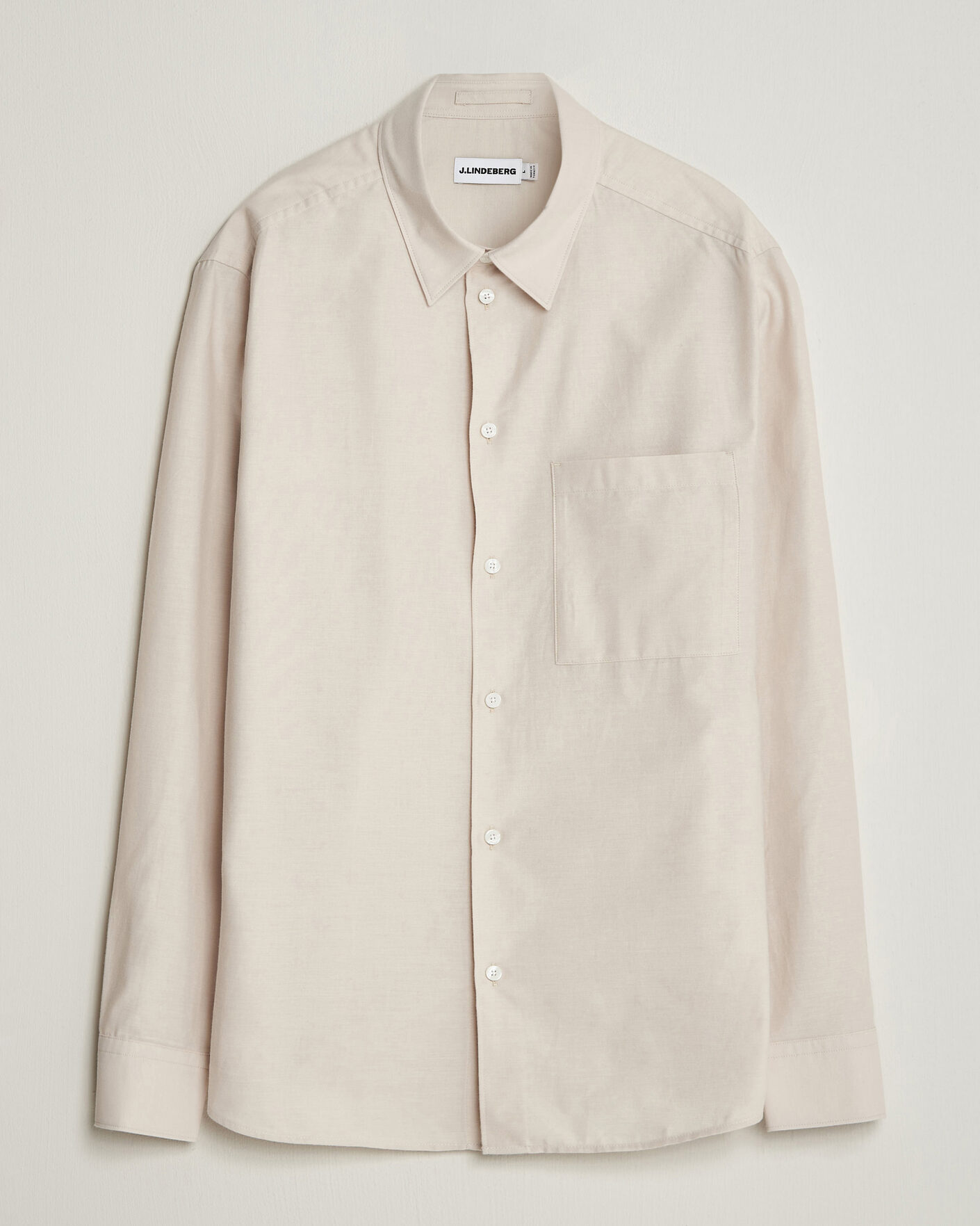 Men | Shirts | J.Lindeberg | Marlon Flannel Shirt Moonbeam