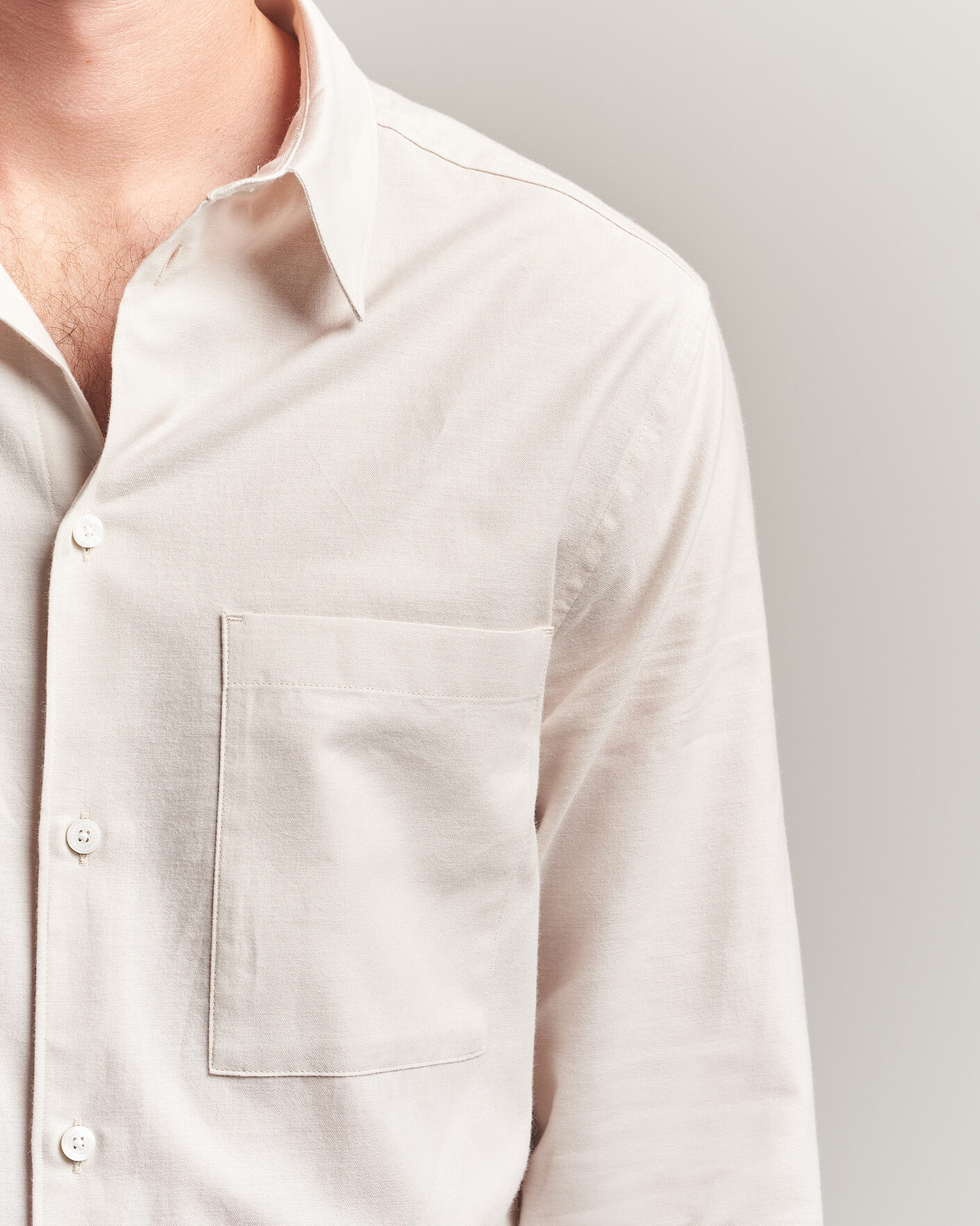 Men | Shirts | J.Lindeberg | Marlon Flannel Shirt Moonbeam